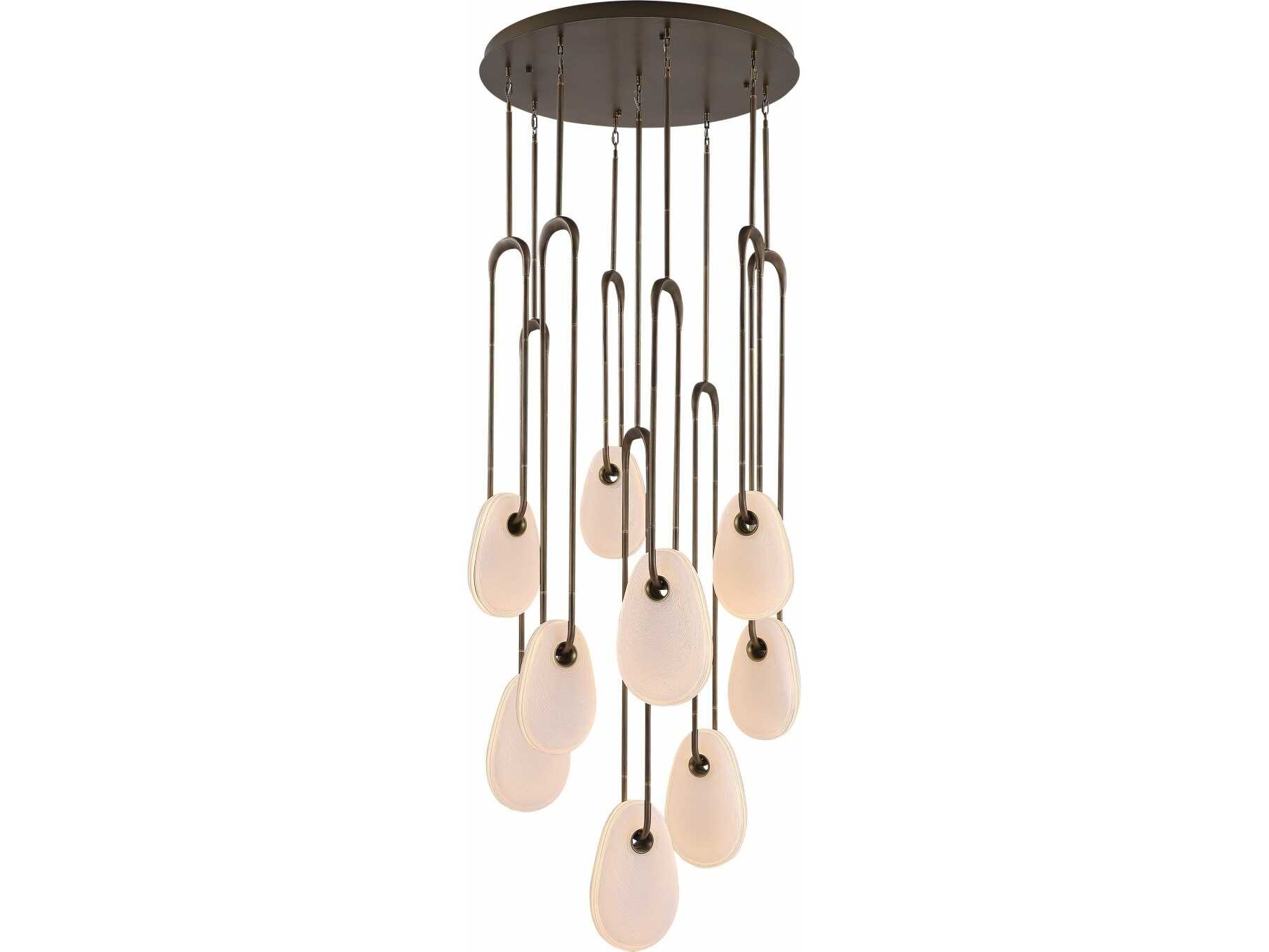 Avenue Lighting Palmea 9-Light Aged Brass Pendant