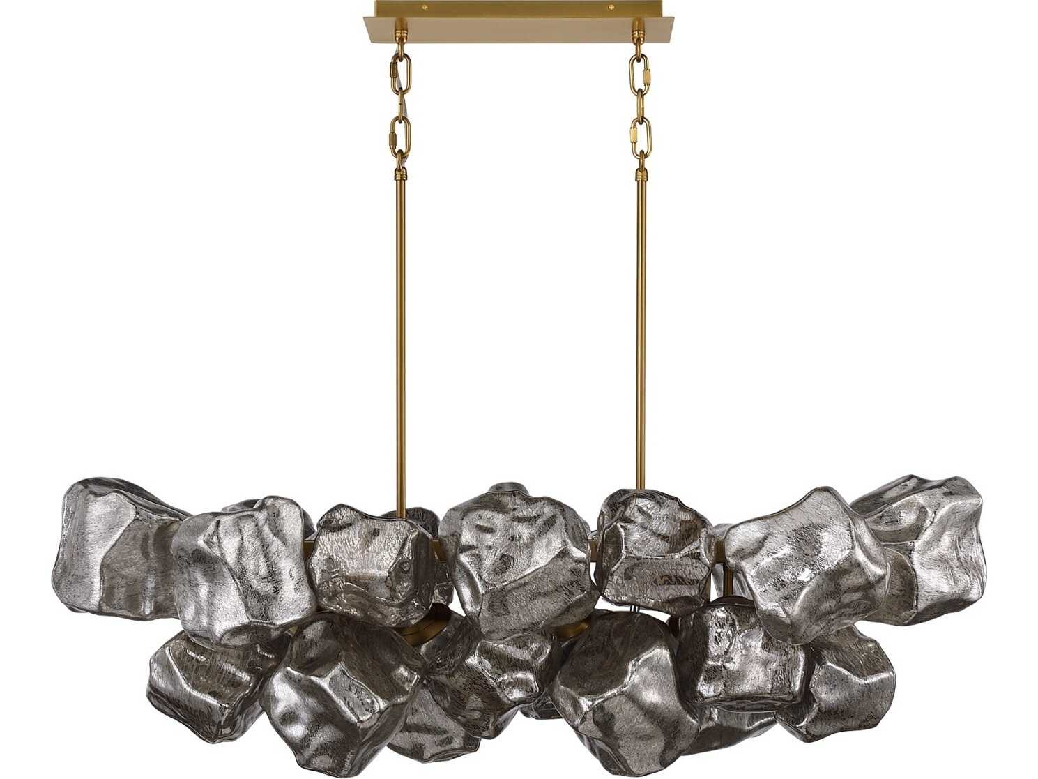 Avenue Lighting Rockefeller 22-Light Aged Brass Island Pendant