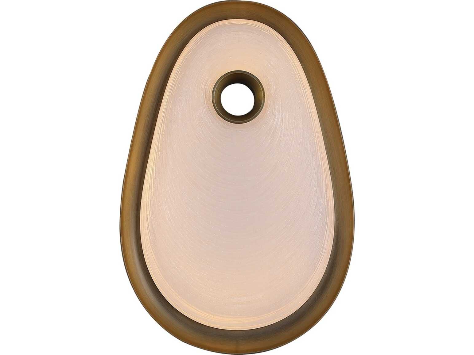 Avenue Lighting Palmea 1-Light Aged Brass Wall Sconce