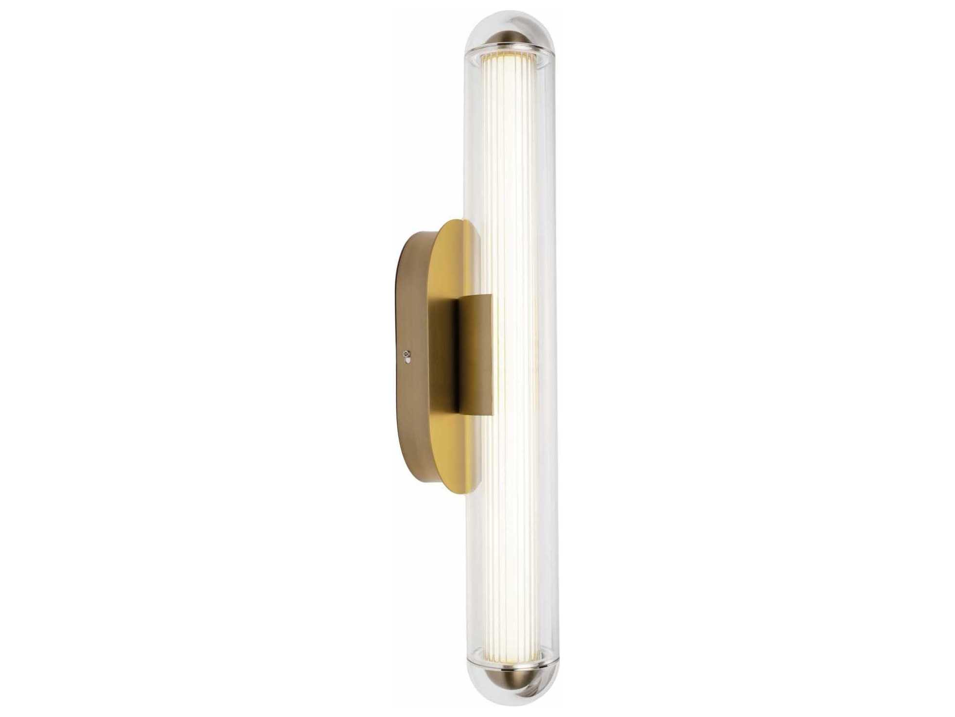 Avenue Lighting Nautilus 1-Light Aged Brass Wall Sconce