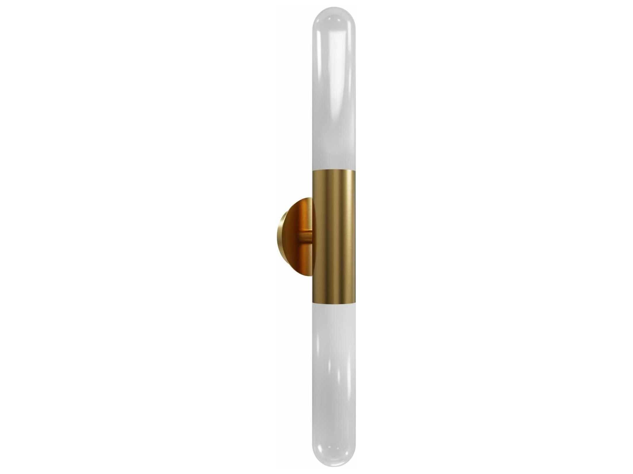 Avenue Lighting Tribeca 2-Light Aged Brass Wall Sconce
