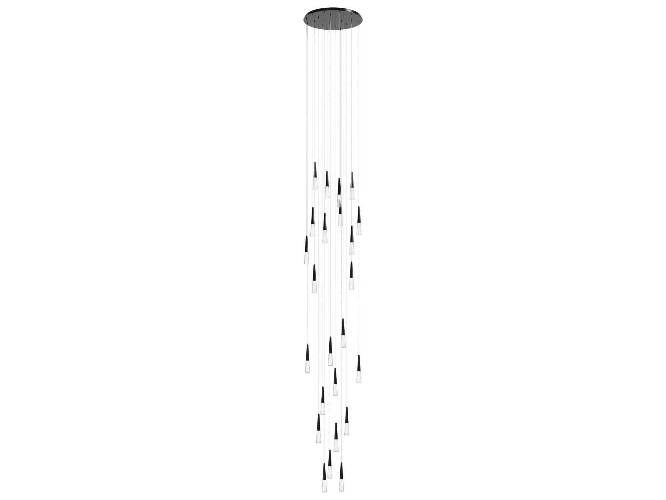 Avenue Lighting Encino 25-Light Gun Metal Gunmetal Linear Pendant