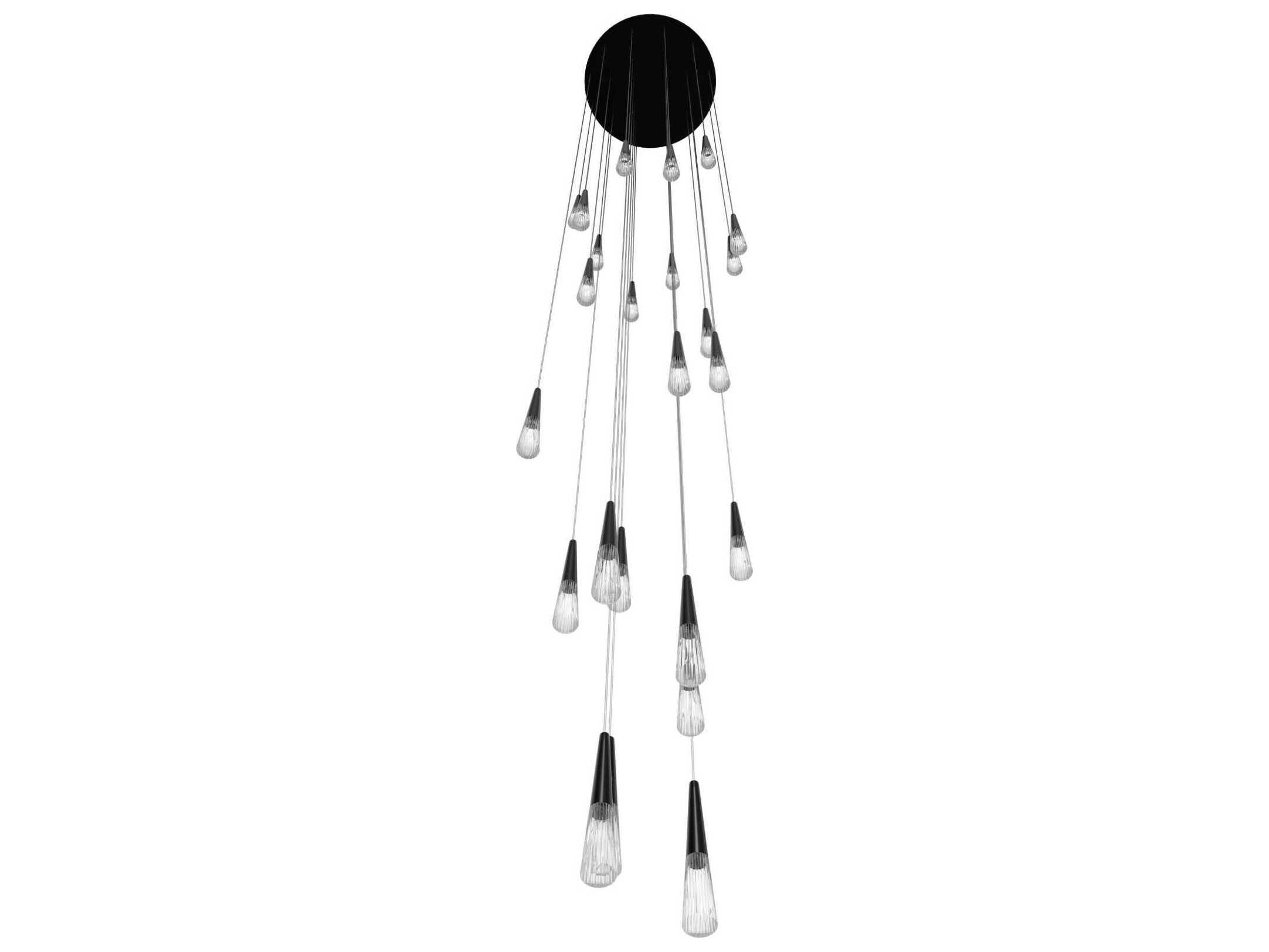 Avenue Lighting Encino 25-Light Gun Metal Gunmetal Linear Pendant