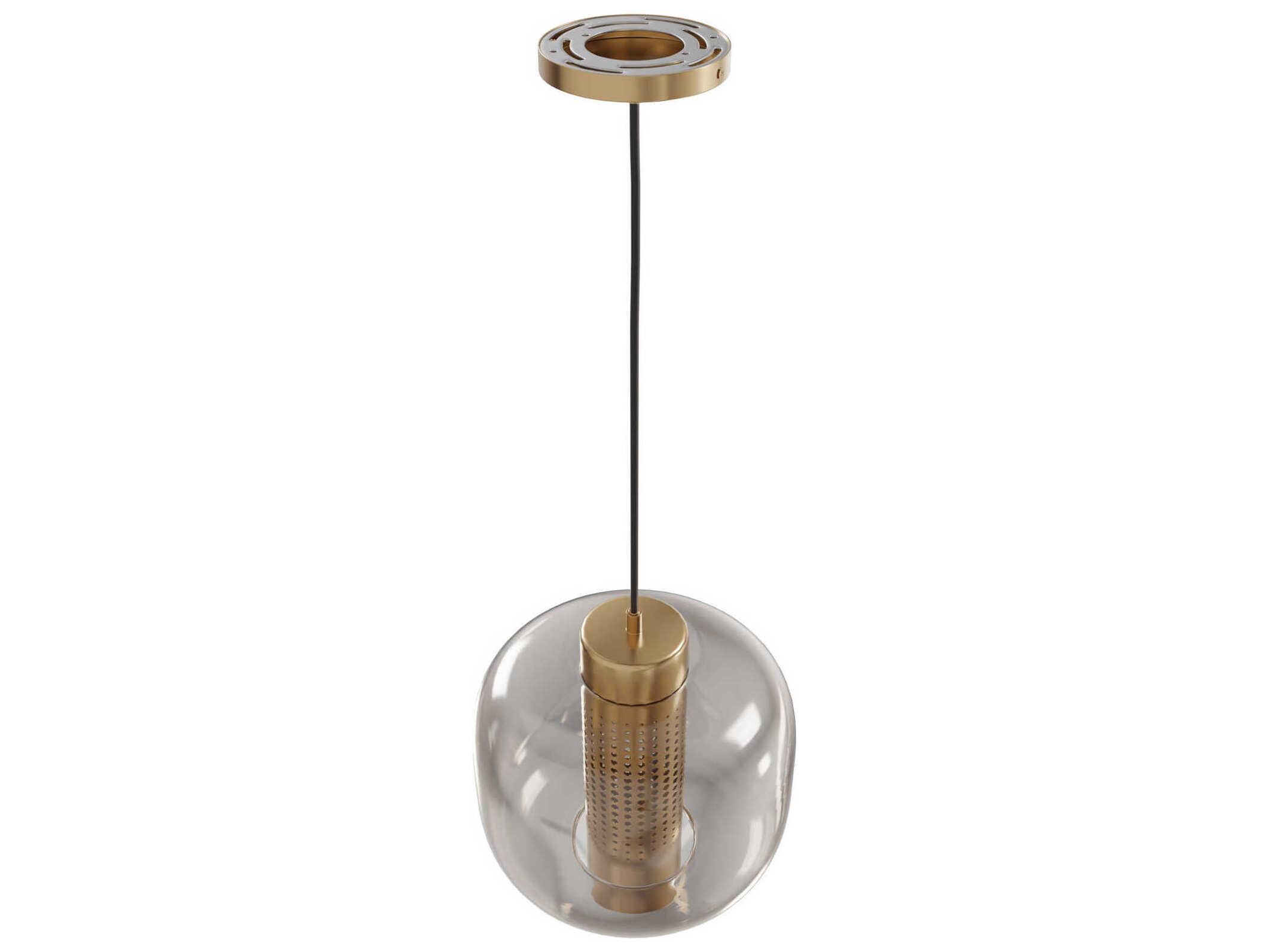 Avenue Lighting Cosmopolitan 1-Light Aged Brass Mini Pendant