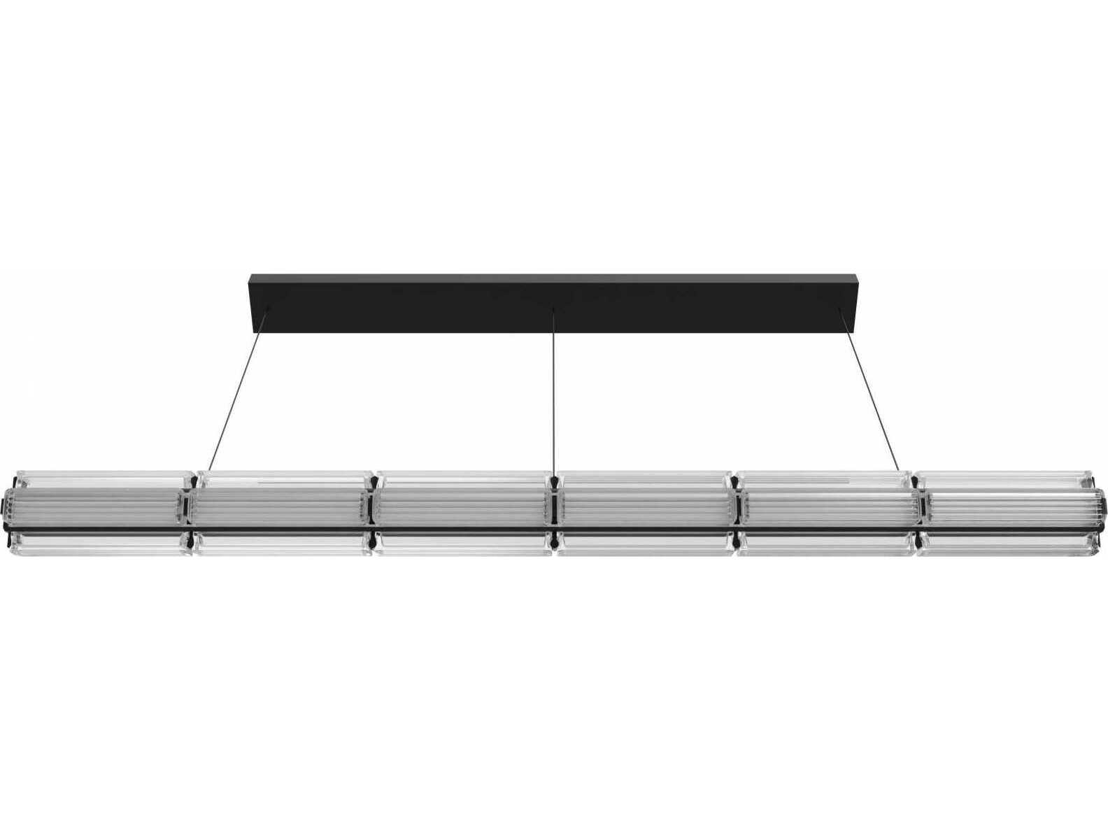 Avenue Lighting Fremont Black Linear Island Pendant