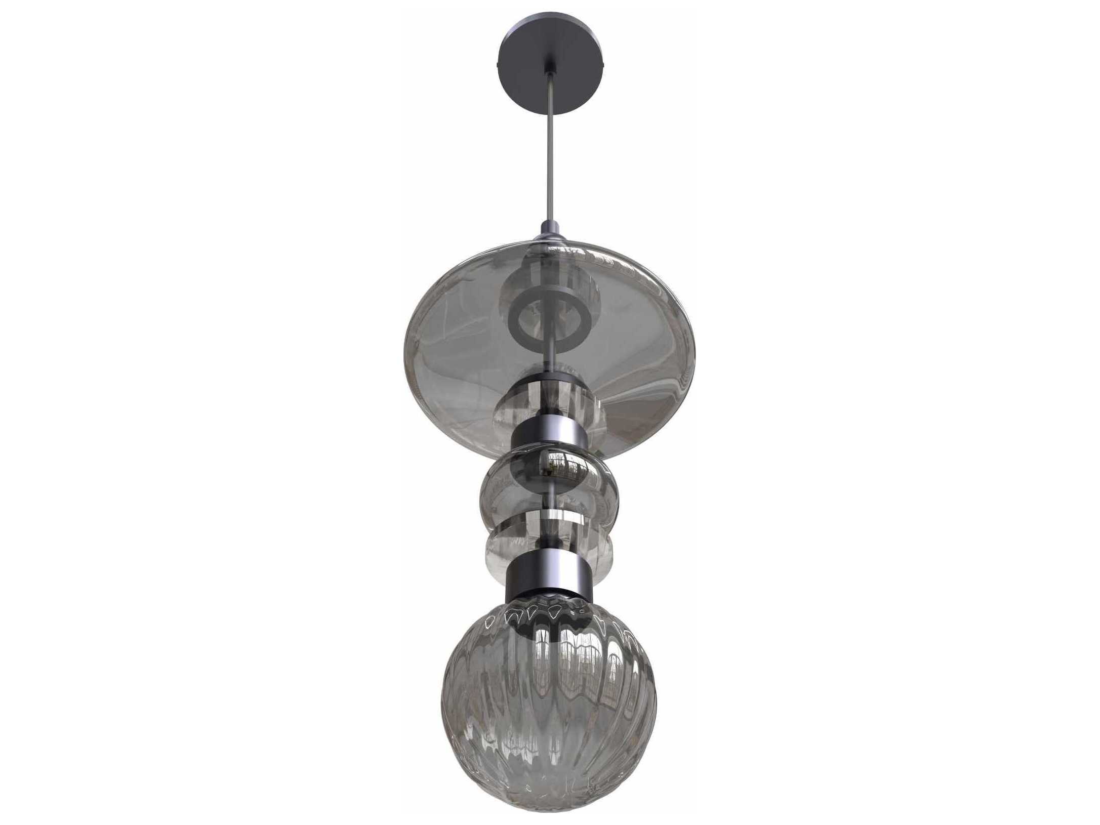 Avenue Lighting Avra 3-Light Black Geometric Mini Pendant