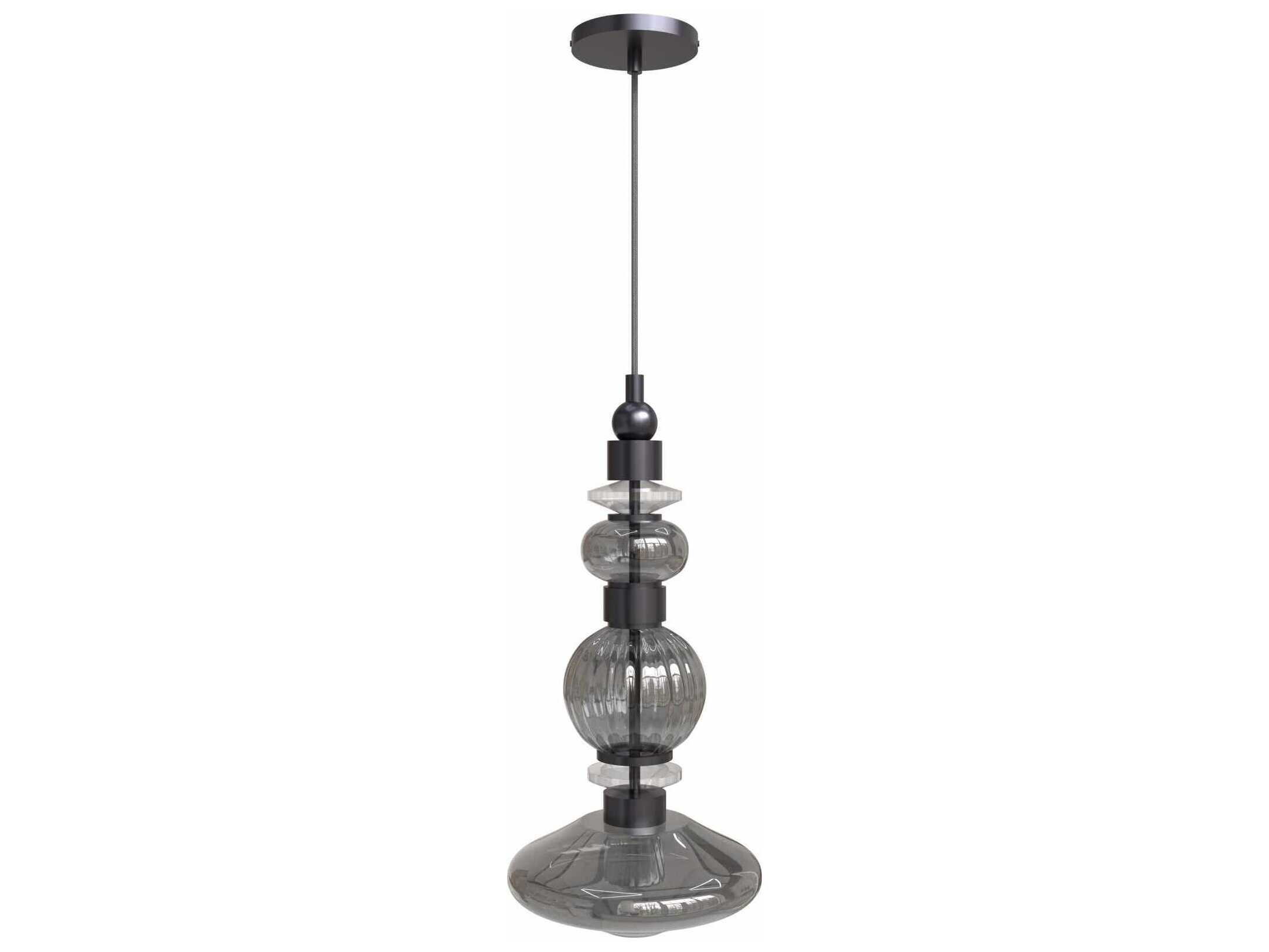 Avenue Lighting Avra 3-Light Black Geometric Mini Pendant