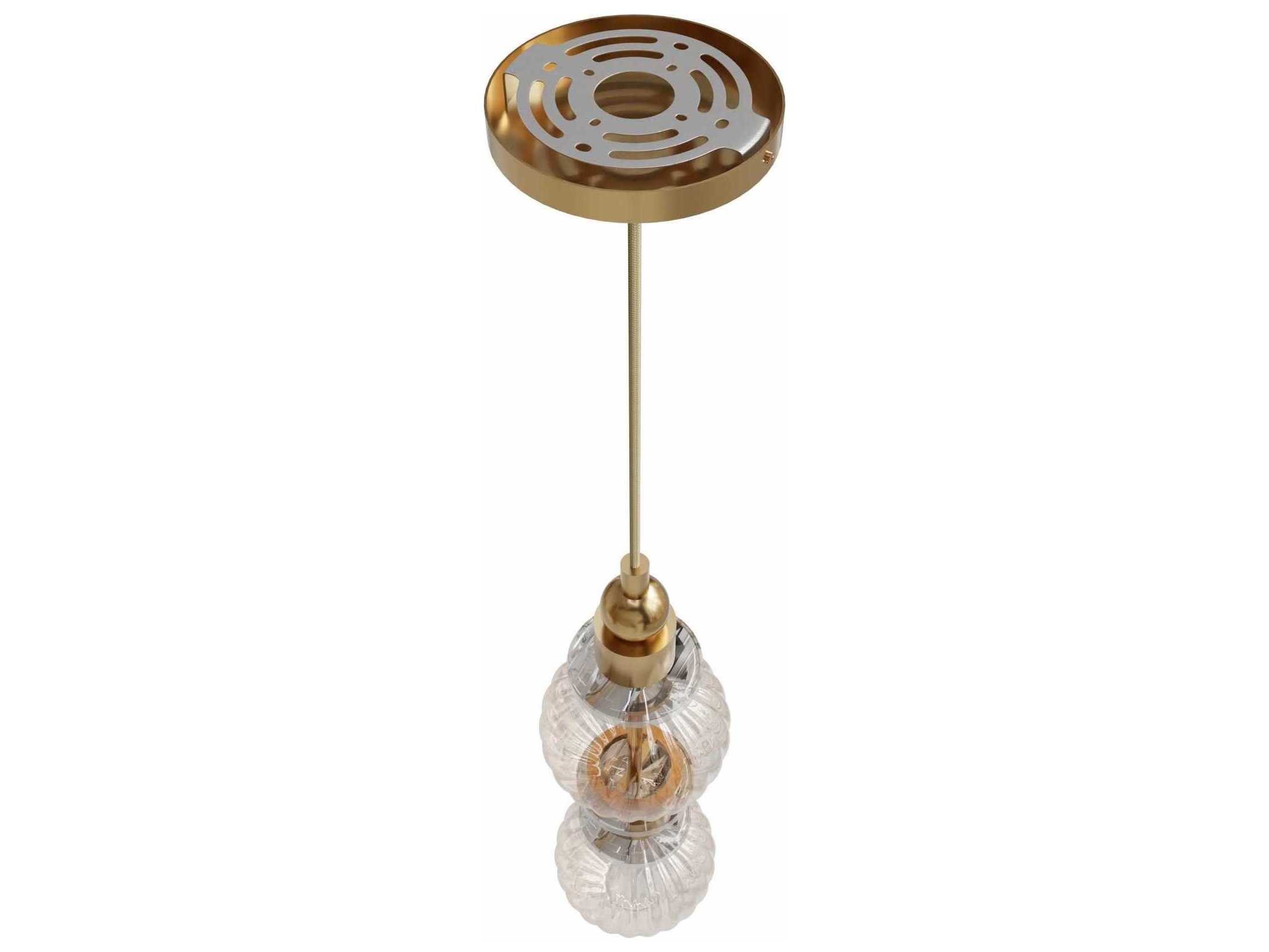 Avenue Lighting Avra Aged Brass Geometric Mini Pendant