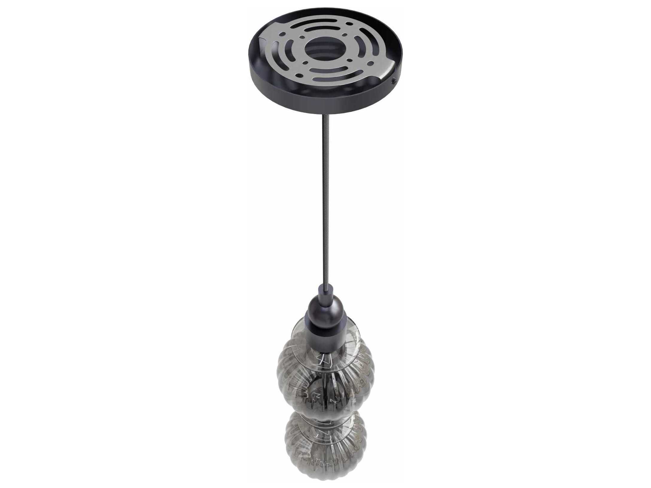 Avenue Lighting Avra 2-Light Black Geometric Mini Pendant