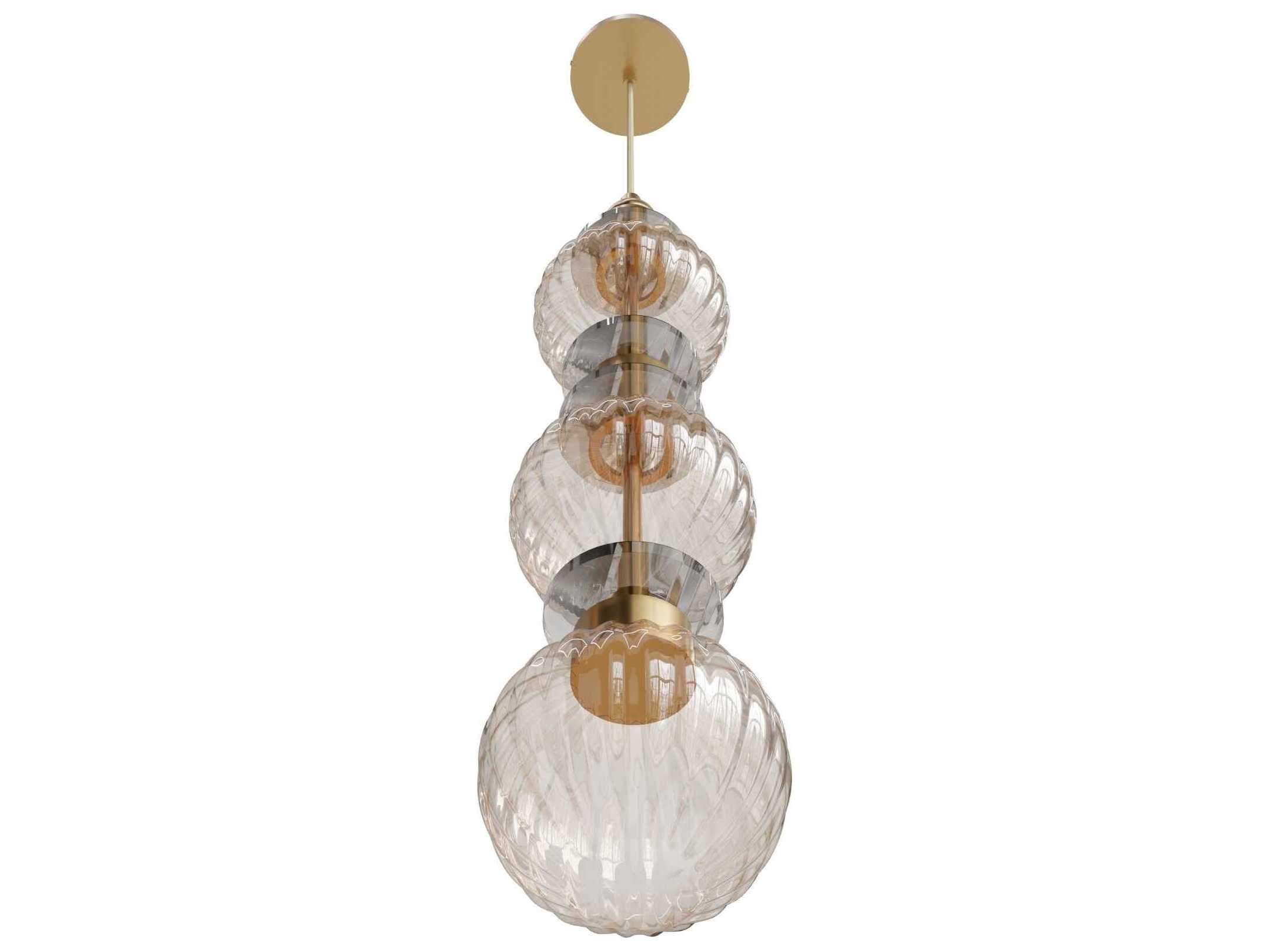 Avenue Lighting Avra Aged Brass Geometric Mini Pendant