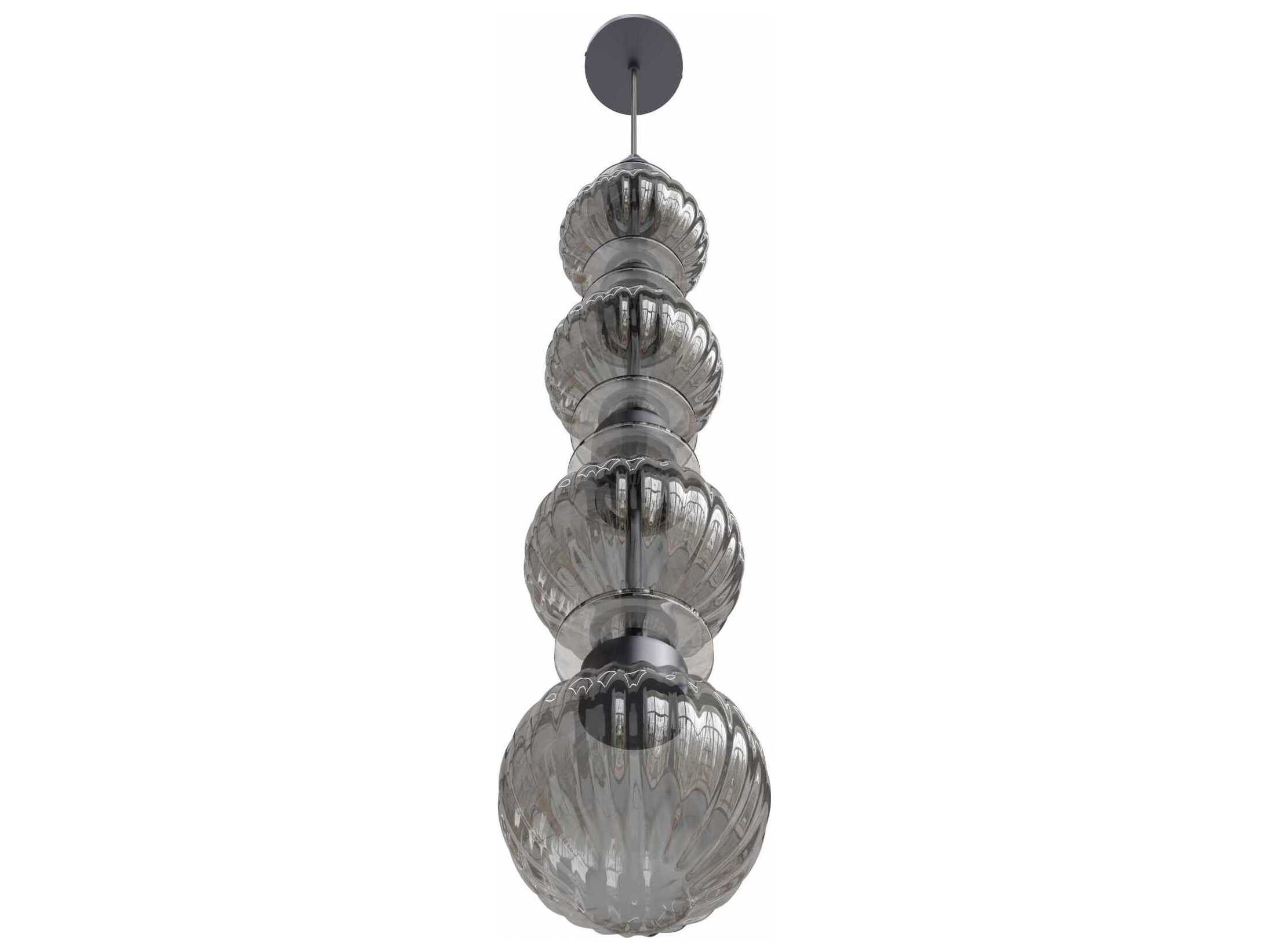 Avenue Lighting Avra 4-Light Black Geometric Mini Pendant