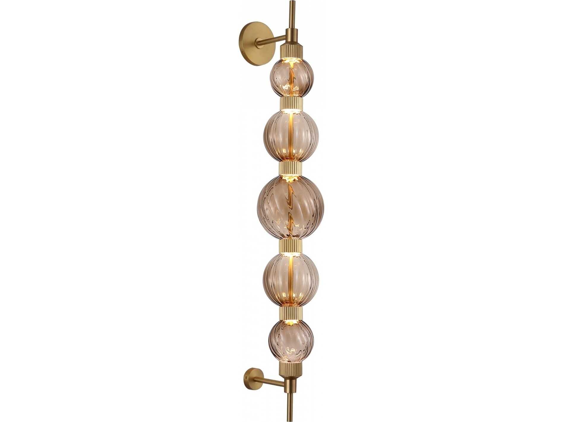 Avenue Lighting Zayna 5-Light Aged Brass Wall Sconce