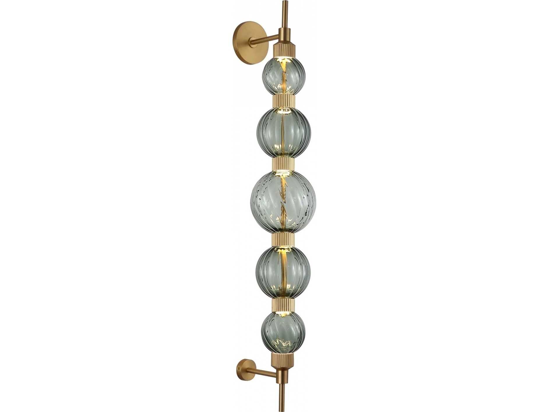 Avenue Lighting Zayna 5-Light Aged Brass Wall Sconce