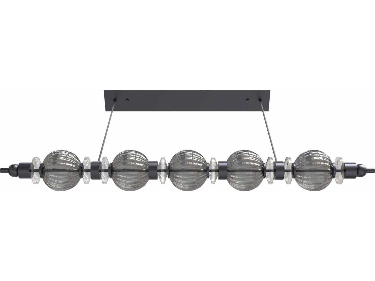 Avenue Lighting Avra 5-Light Black Geometric Island Pendant