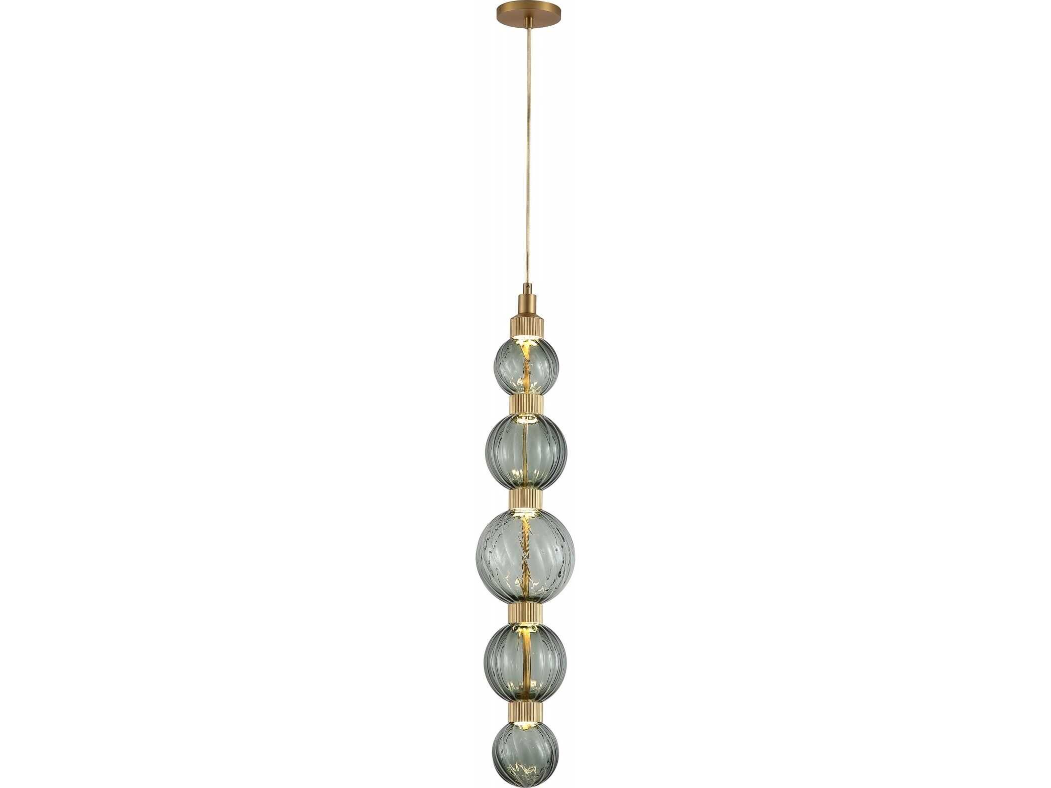Avenue Lighting Zayna 5-Light Aged Brass Mini Pendant