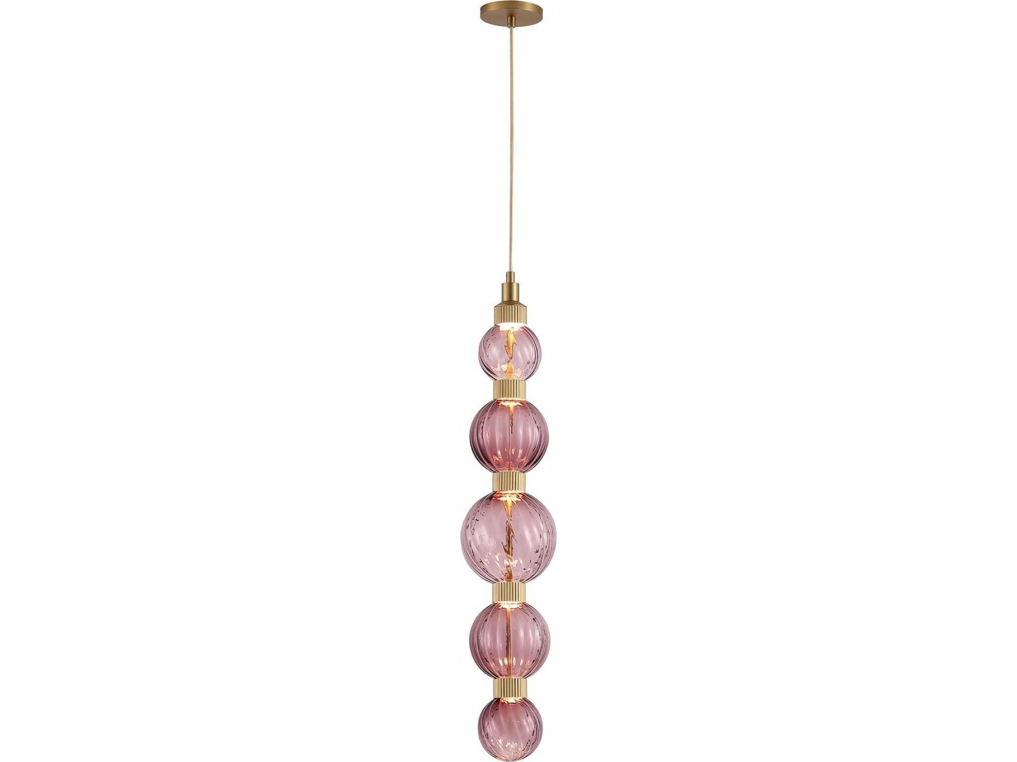 Avenue Lighting Zayna 5-Light Aged Brass Mini Pendant