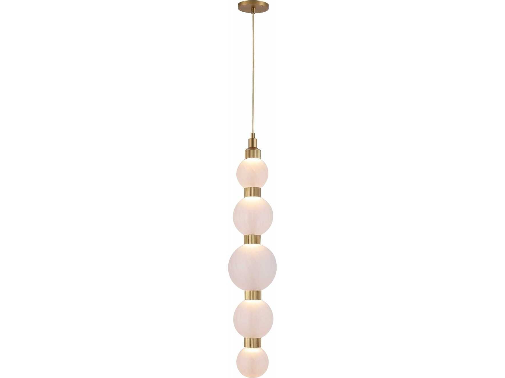 Avenue Lighting Zayna 5-Light Aged Brass Mini Pendant