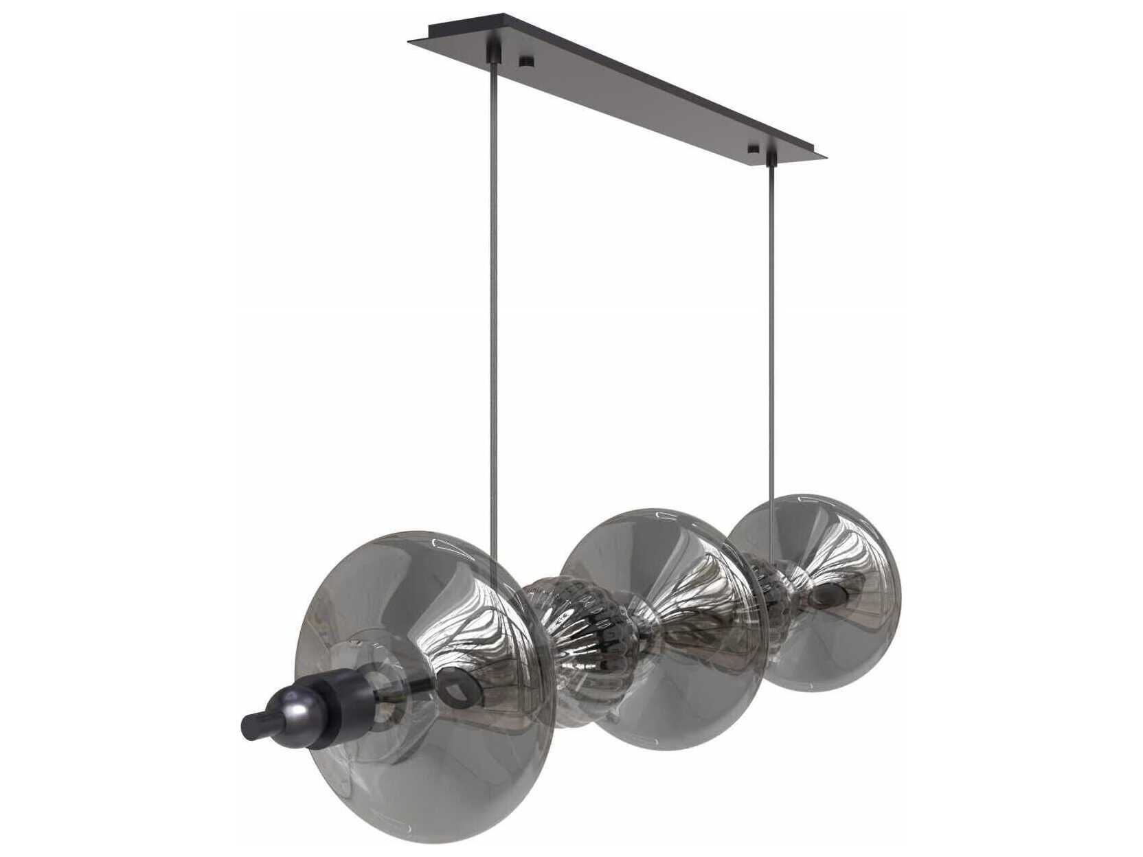 Avenue Lighting Avra 5-Light Black Geometric Island Pendant
