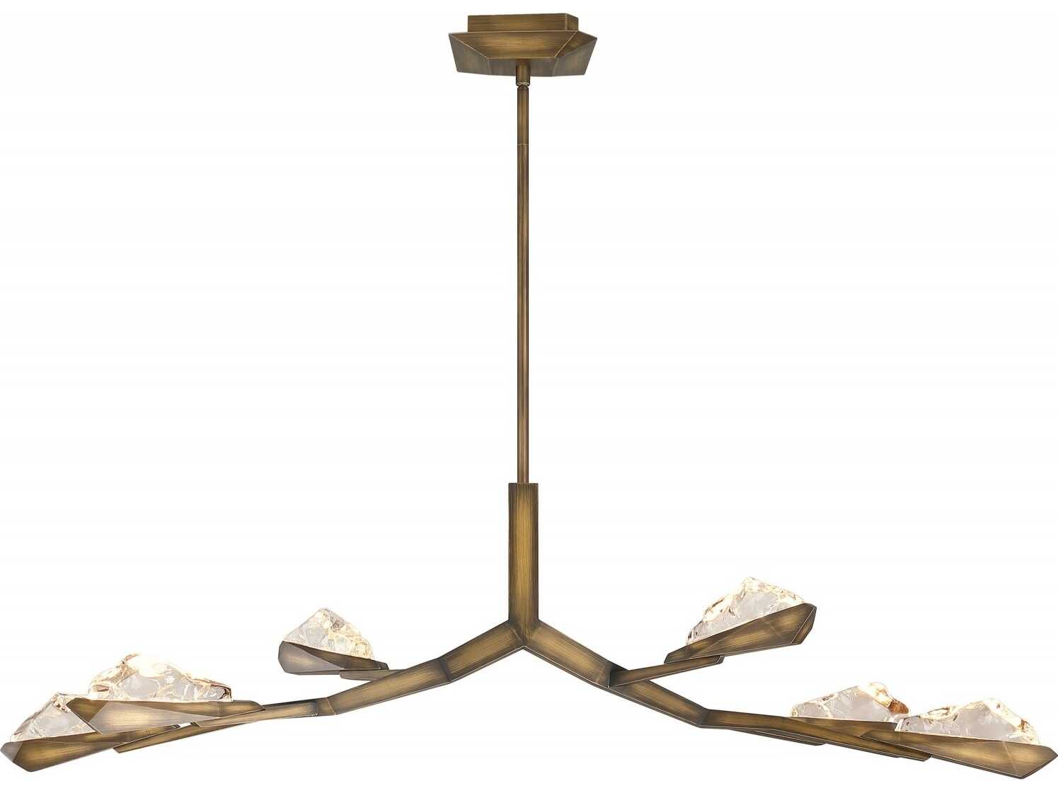 Avenue Lighting Geneva 6-Light Rusted Gold Island Pendant