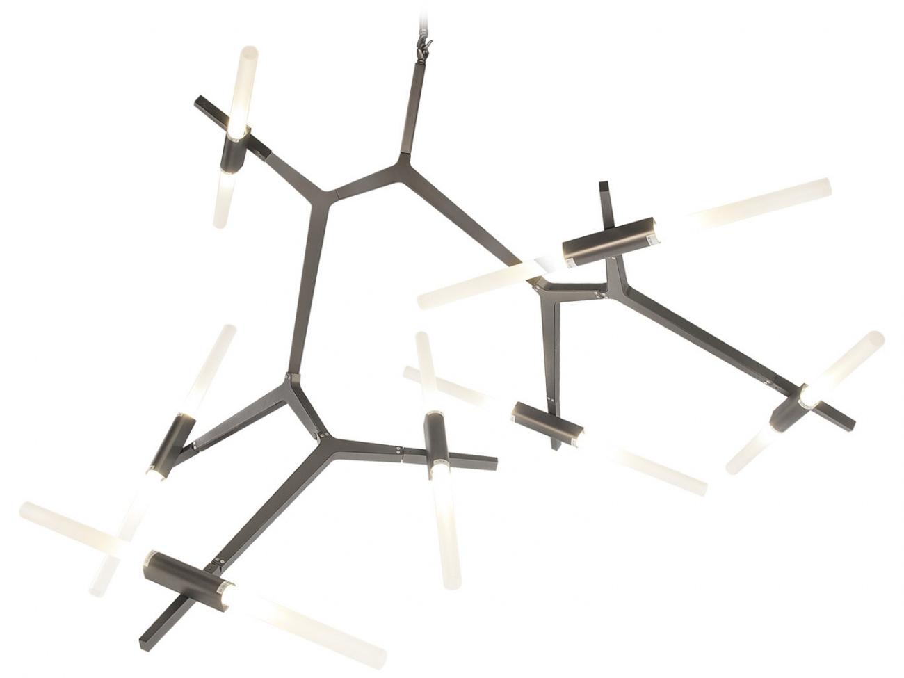 Avenue Lighting San Vicente Blvd 14-Light Dark Bronze Linear Pendant