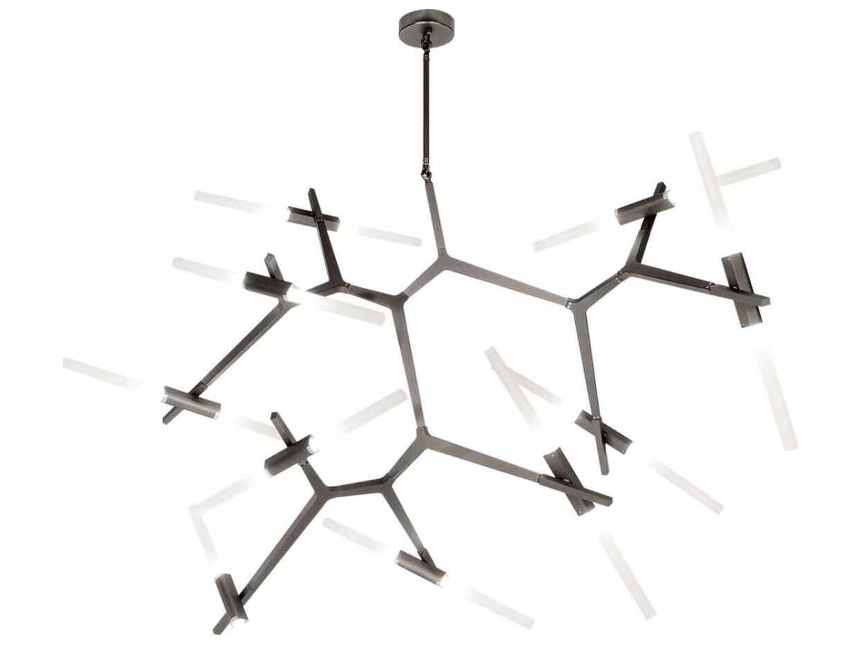 Avenue Lighting San Vicente Blvd 20-Light Dark Bronze Linear Pendant