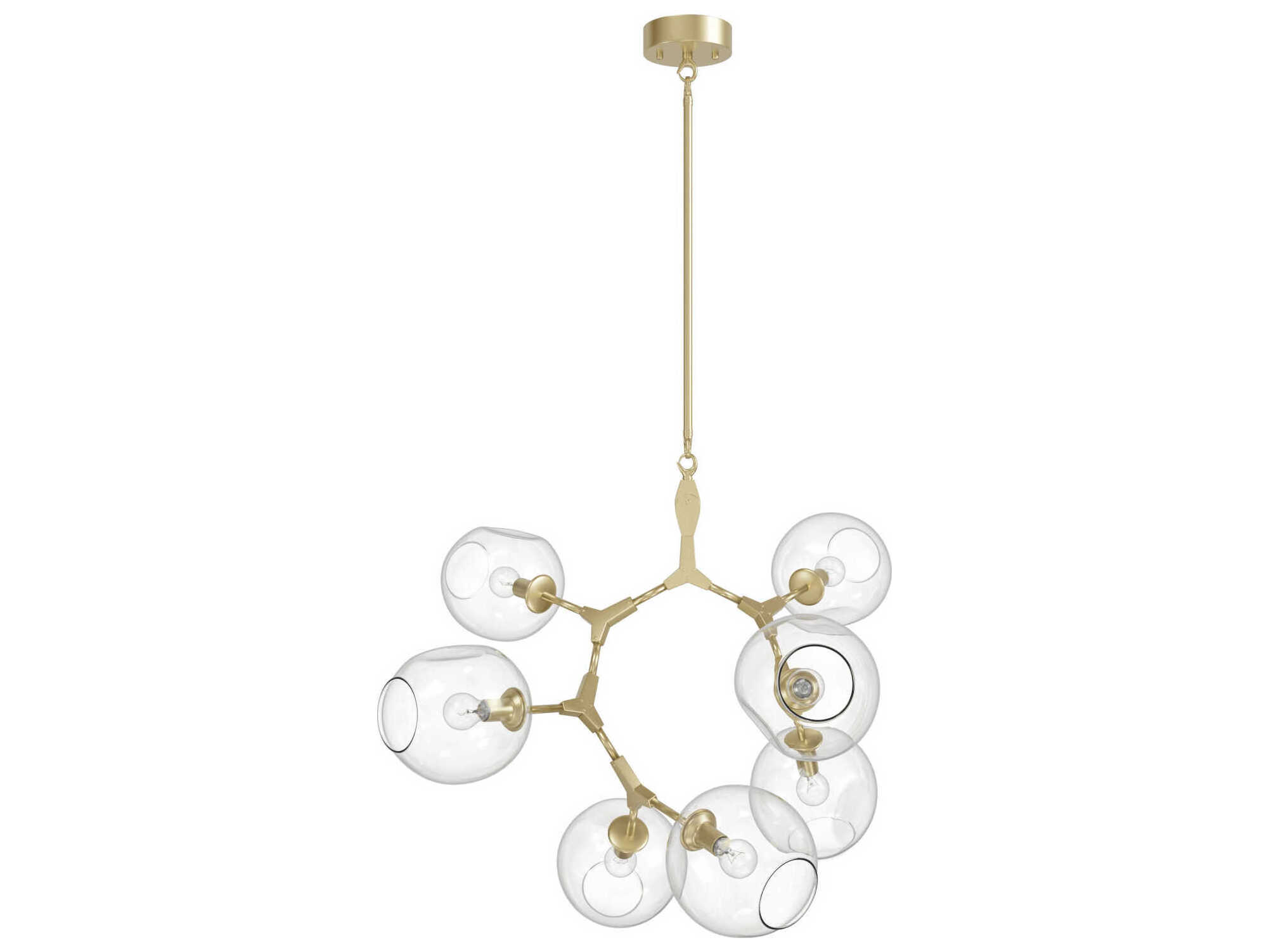 Avenue Lighting Fairfax Ave 7-Light Brushed Brass Chandelier