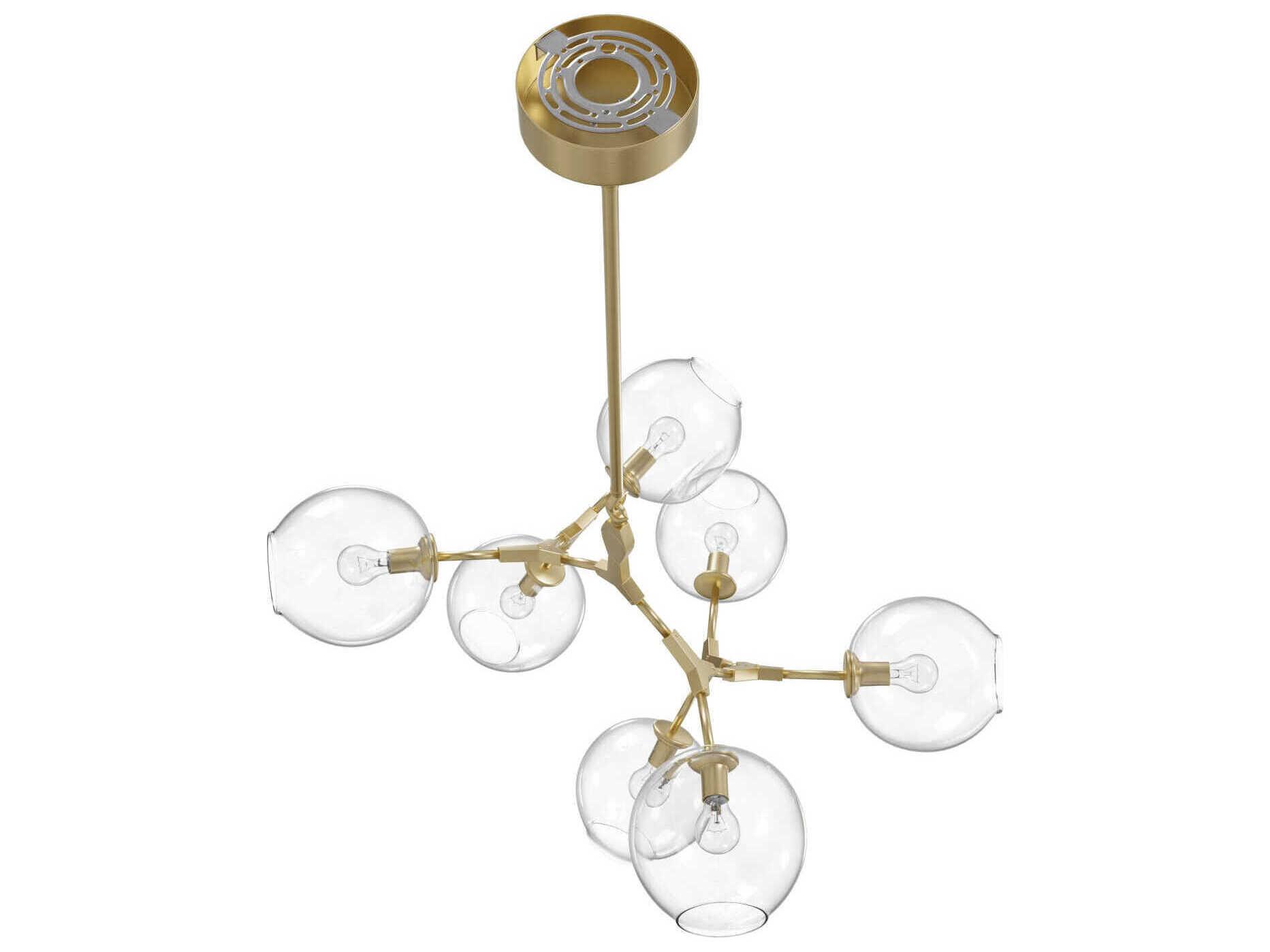 Avenue Lighting Fairfax Ave 7-Light Brushed Brass Chandelier