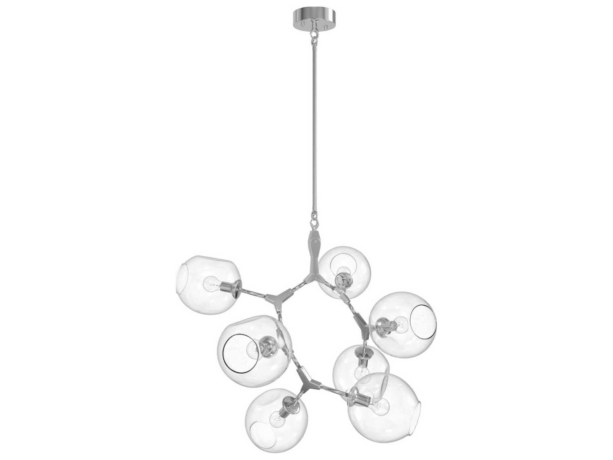 Avenue Lighting Fairfax Ave 7-Light Matte Chrome Chandelier