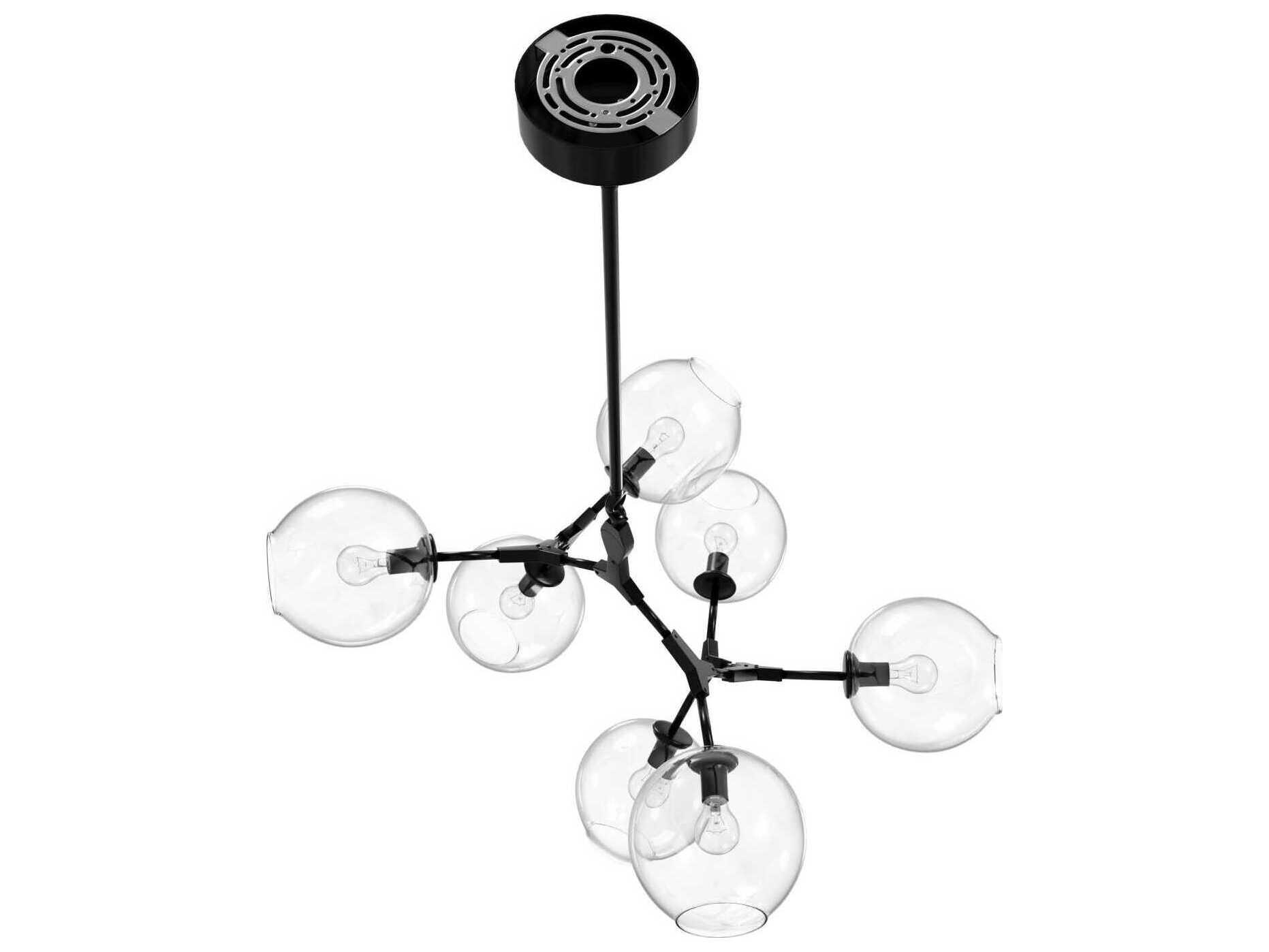 Avenue Lighting Fairfax Ave 7-Light Dark Bronze Black Chandelier