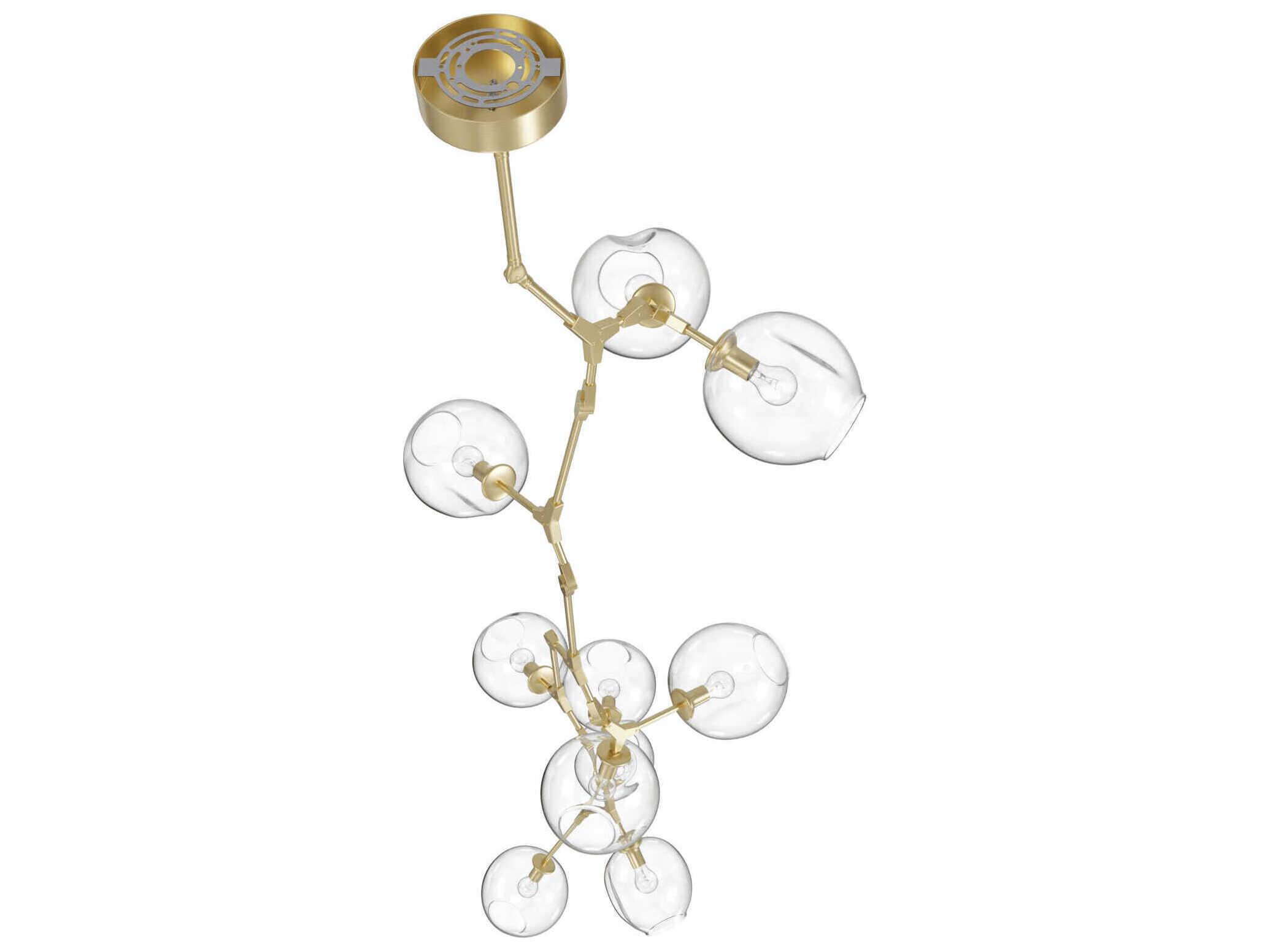 Avenue Lighting Fairfax Ave 10-Light Brushed Brass Chandelier