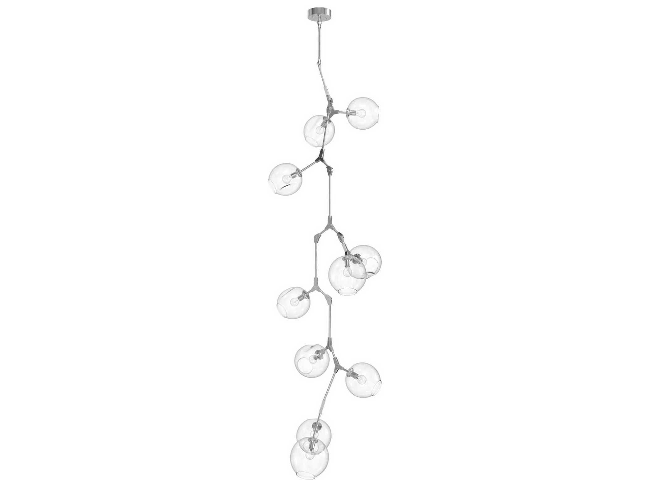 Avenue Lighting Fairfax Ave 10-Light Matte Chrome Chandelier