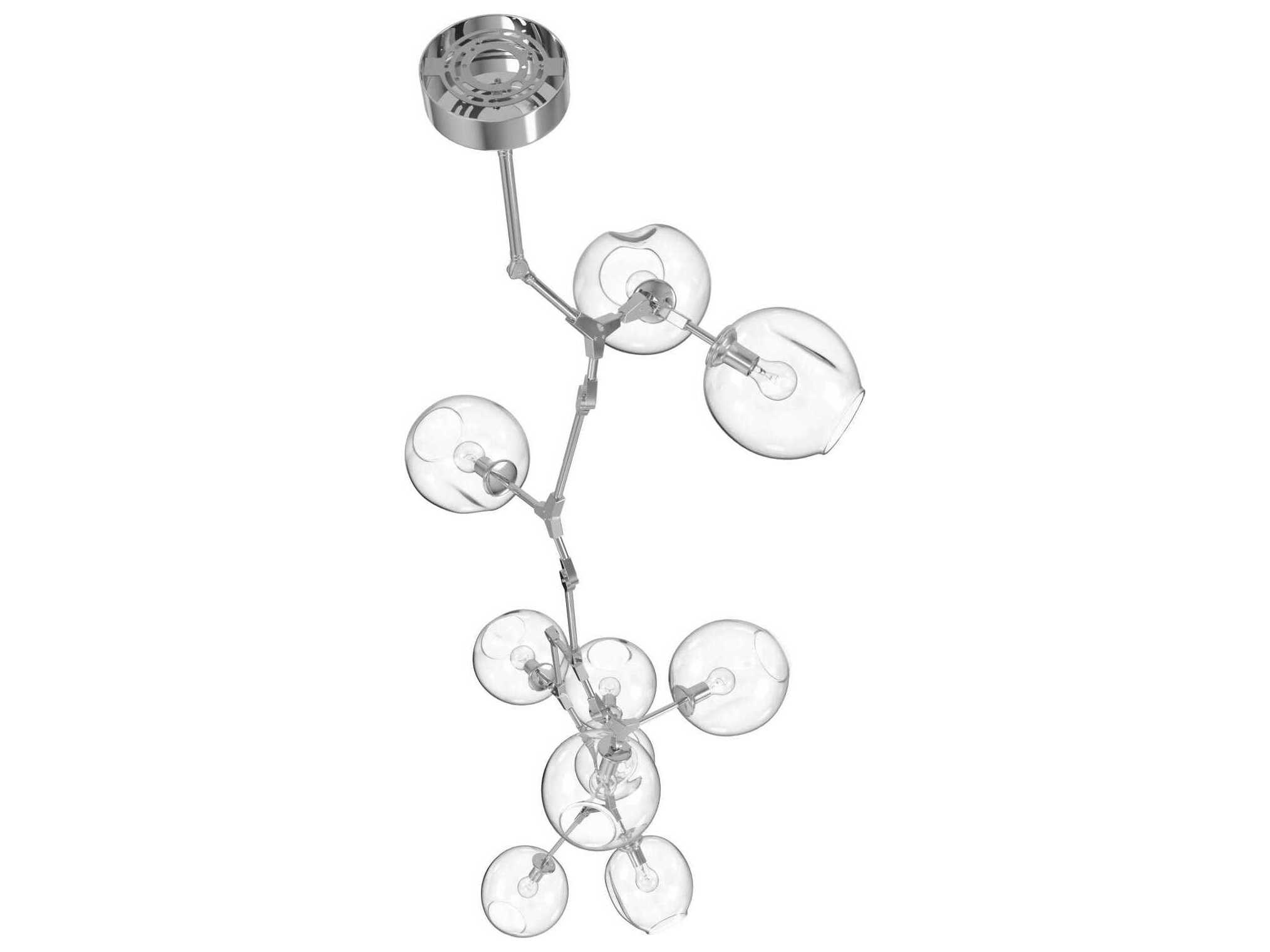 Avenue Lighting Fairfax Ave 10-Light Matte Chrome Chandelier