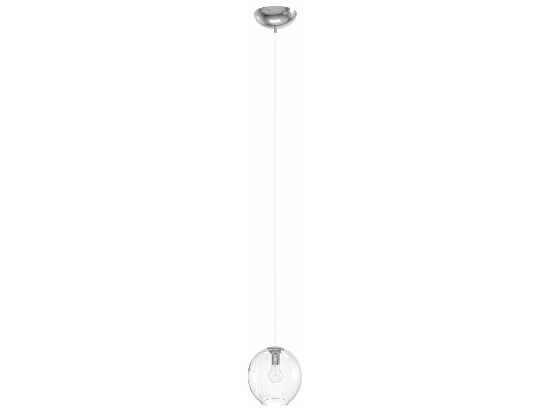 Avenue Lighting Fairfax Ave 1-Light Matte Chrome Globe Mini Pendant