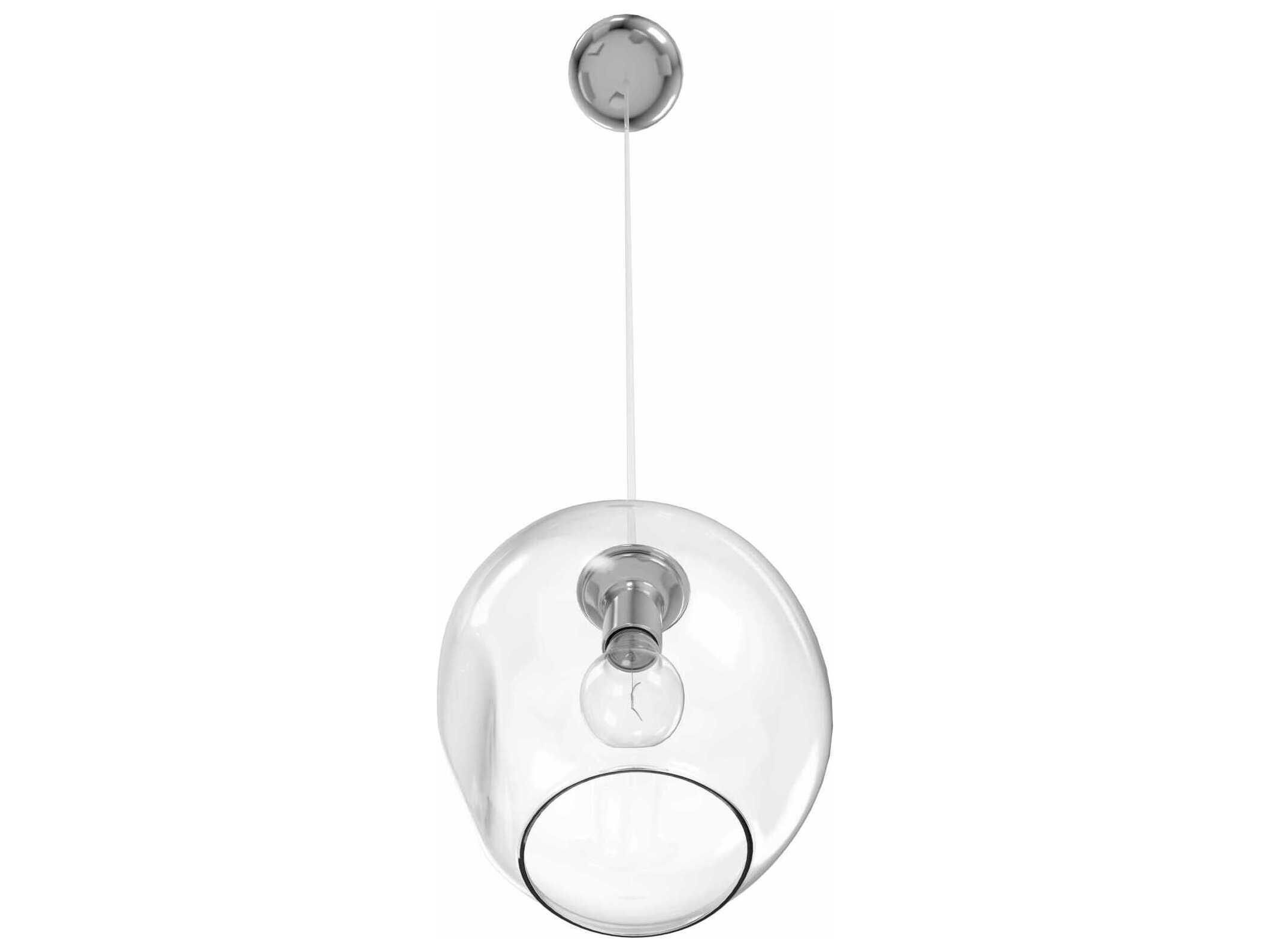 Avenue Lighting Fairfax Ave 1-Light Matte Chrome Globe Mini Pendant