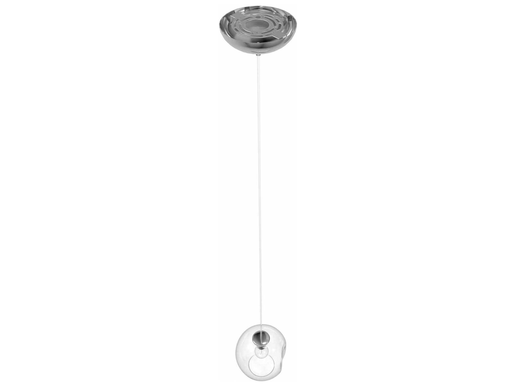 Avenue Lighting Fairfax Ave 1-Light Matte Chrome Globe Mini Pendant