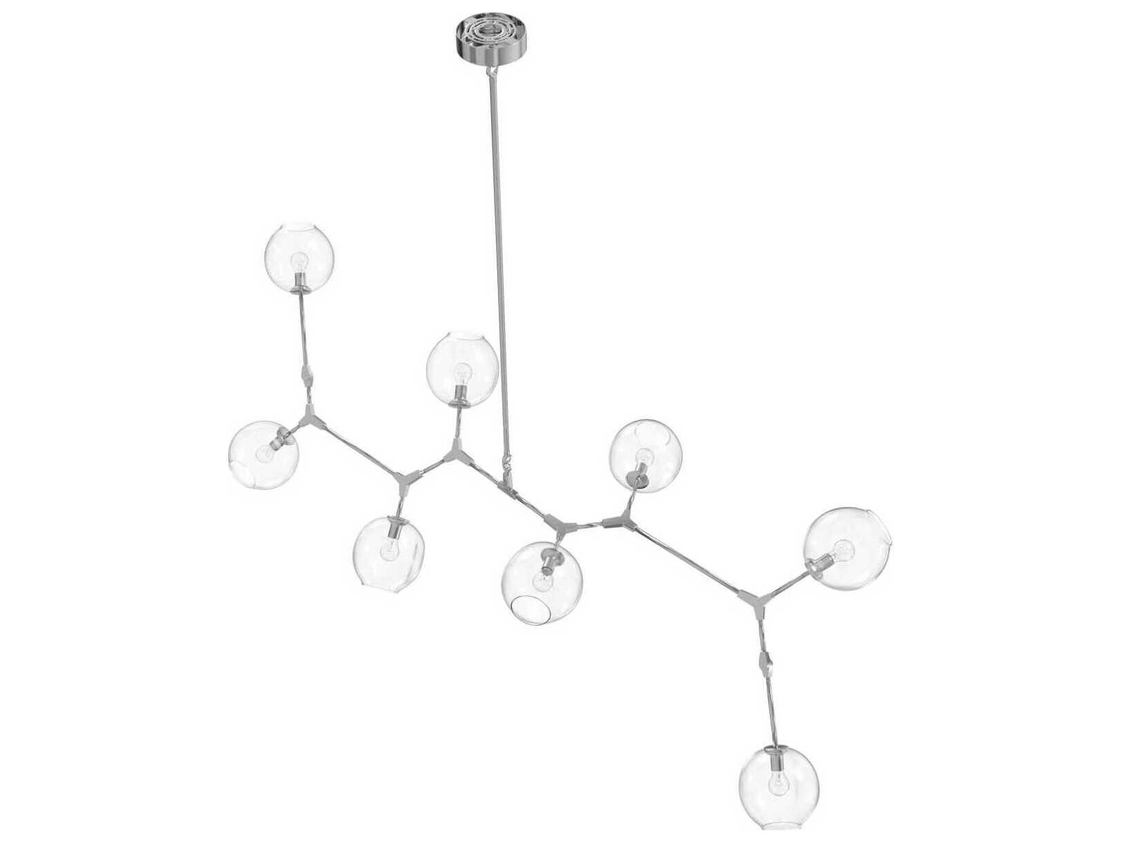 Avenue Lighting Fairfax Ave 8-Light Matte Chrome Globe Island Pendant