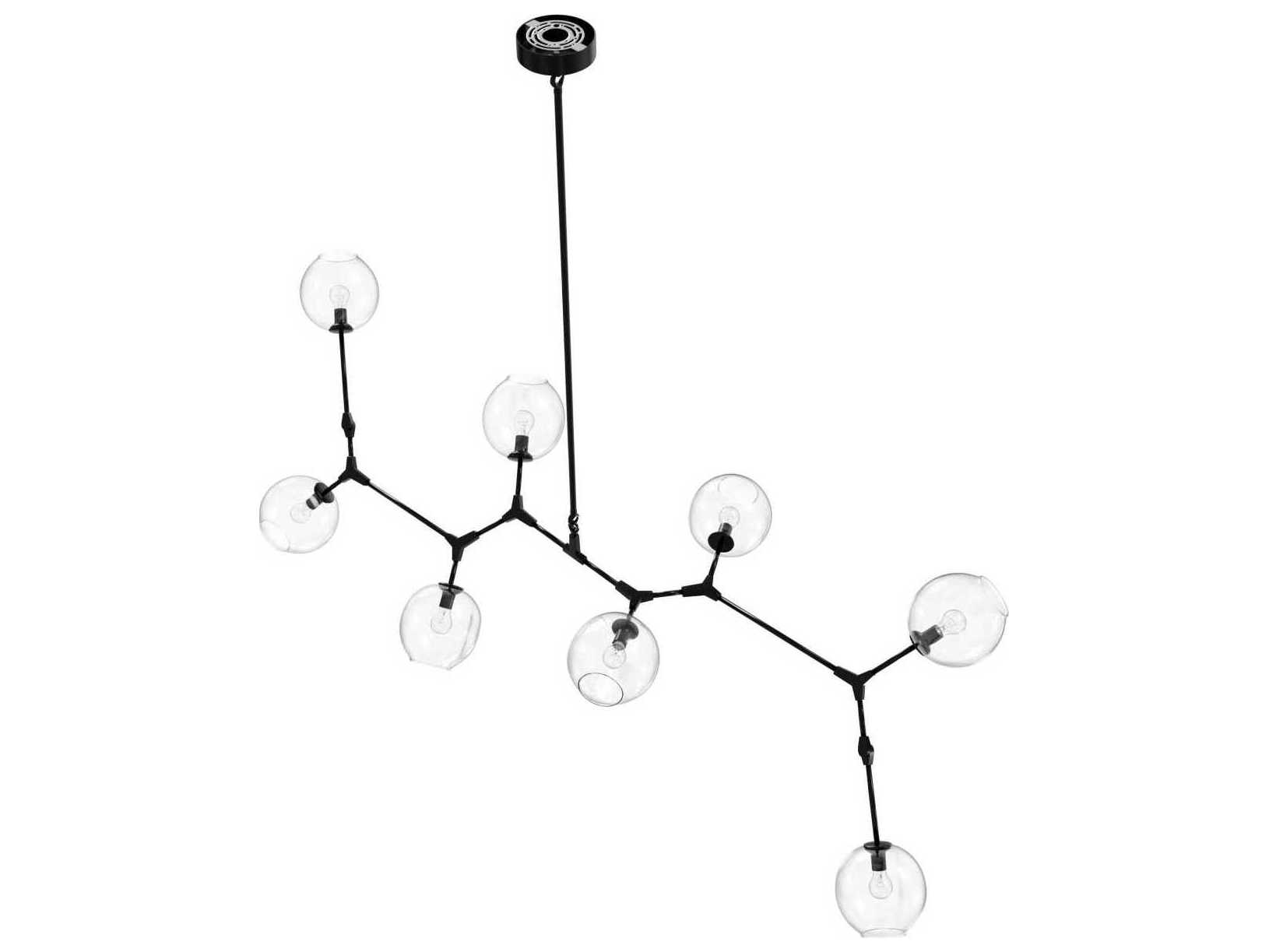 Avenue Lighting Fairfax Ave 8-Light Dark Bronze Black Globe Island Pendant