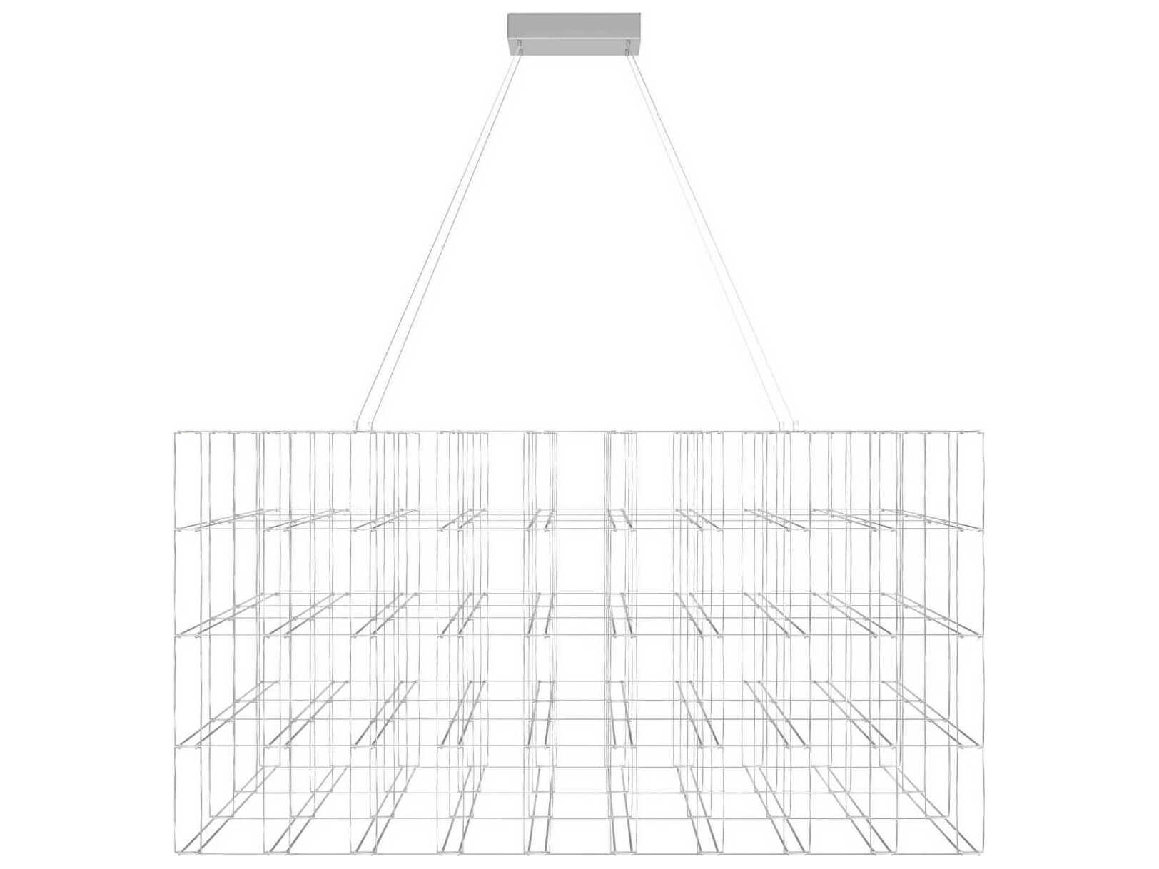 Avenue Lighting Argyle Ave 112-Light Chrome Geometric Linear Island Pendant