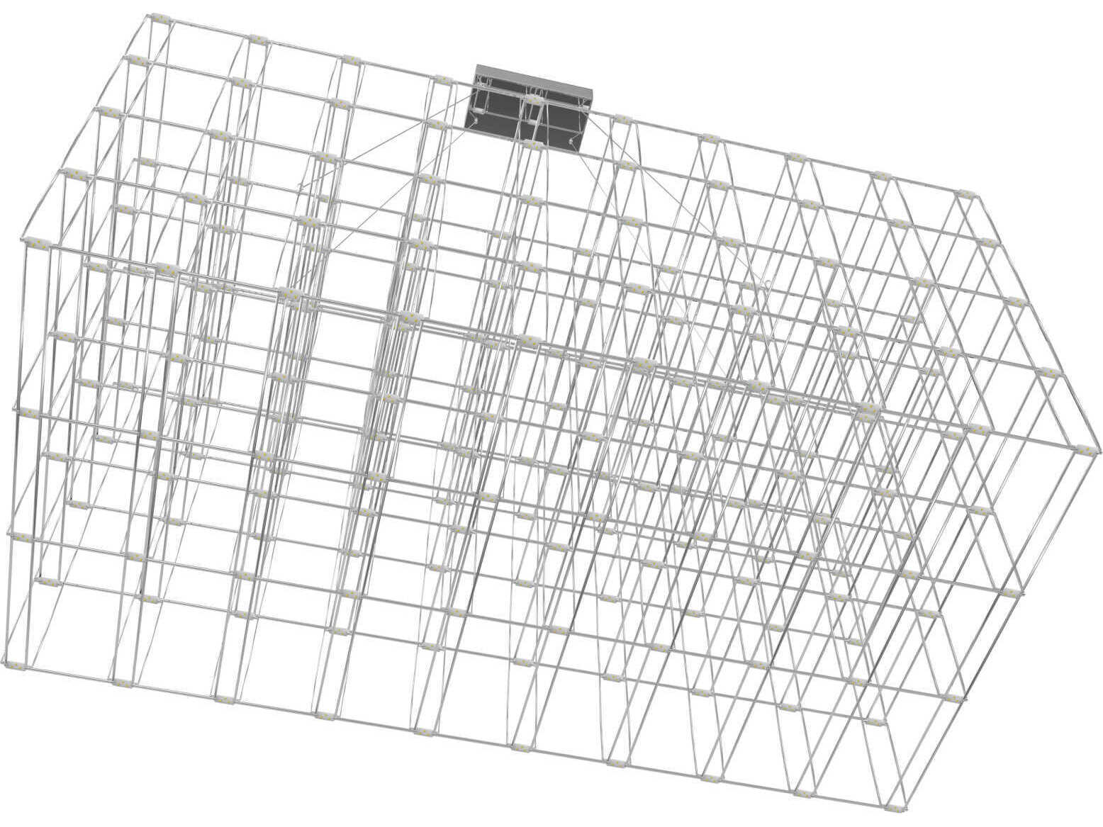 Avenue Lighting Argyle Ave 112-Light Chrome Geometric Linear Island Pendant