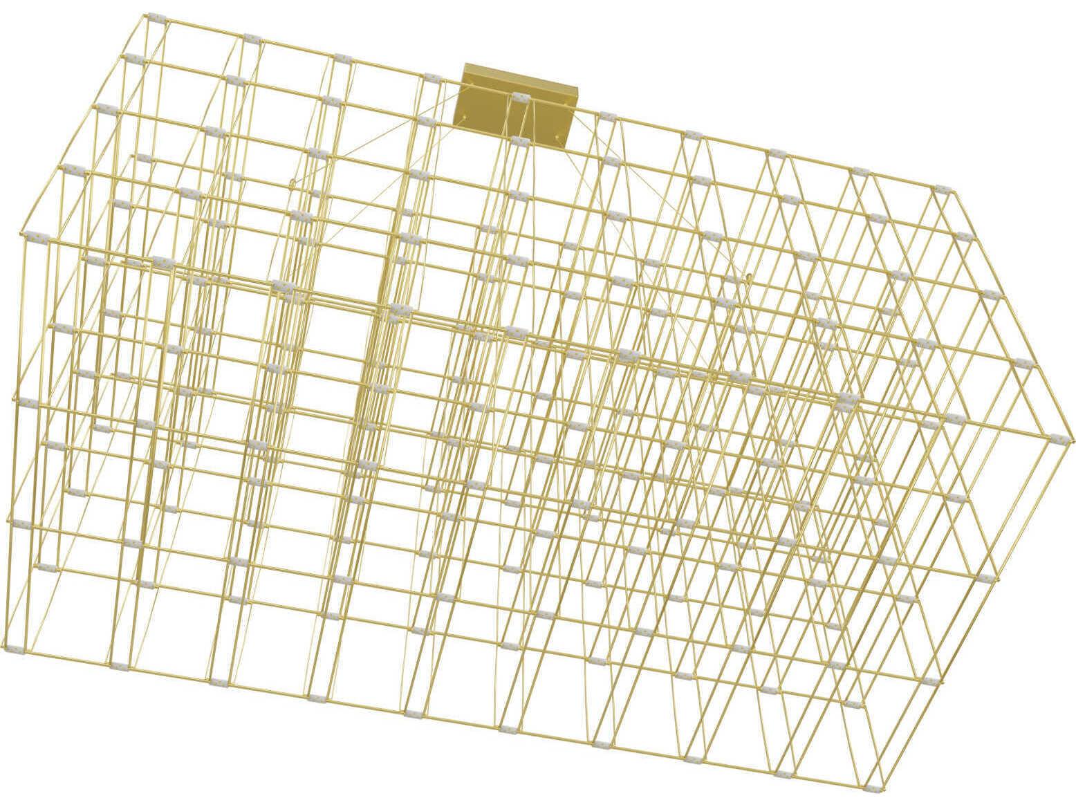 Avenue Lighting Argyle Ave 112-Light Gold Geometric Linear Island Pendant