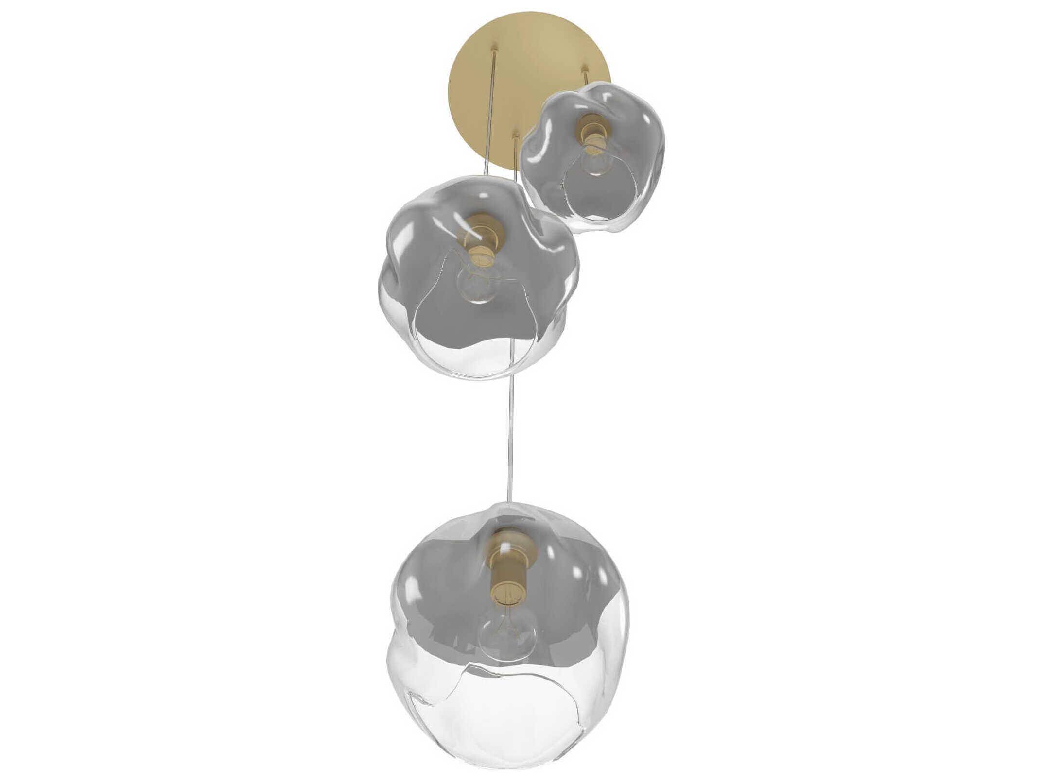 Avenue Lighting Sonoma Ave 3-Light Brushed Brass Pendant