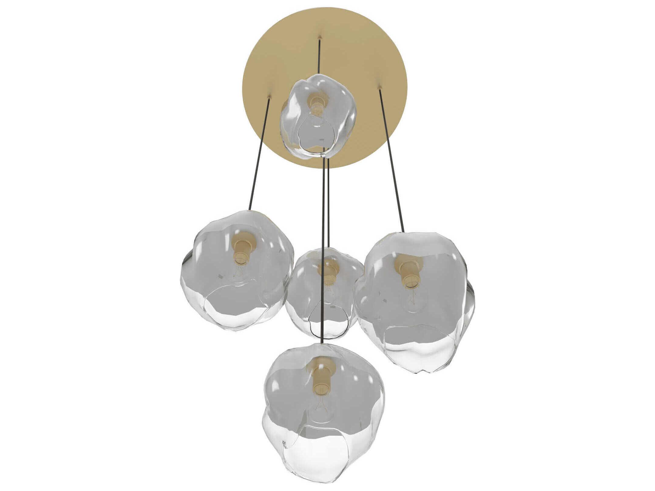 Avenue Lighting Sonoma Ave 5-Light Brushed Brass Pendant