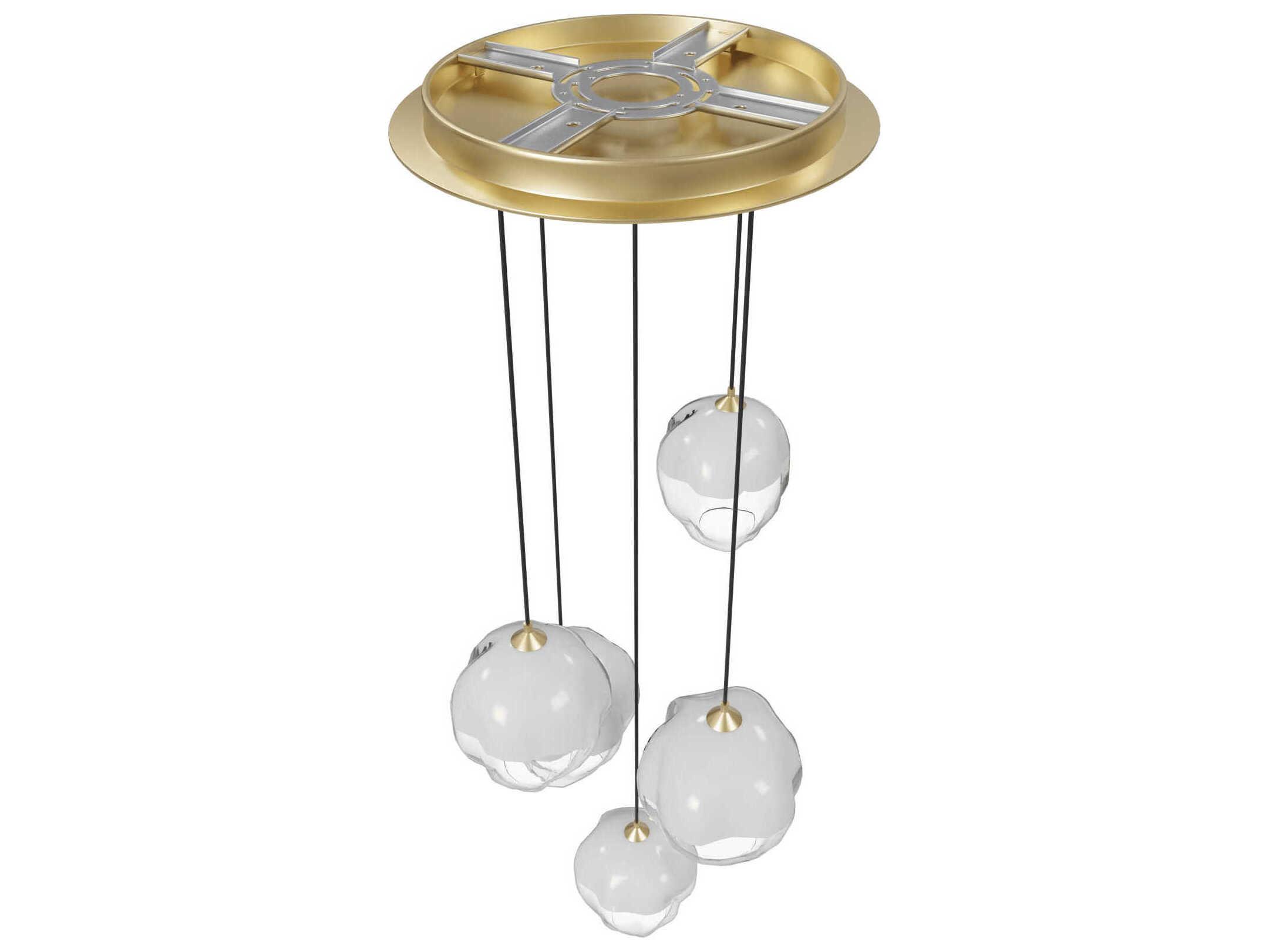 Avenue Lighting Sonoma Ave 5-Light Brushed Brass Pendant