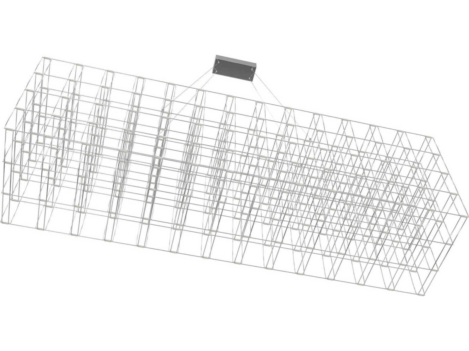 Avenue Lighting Argyle Ave 260-Light Chrome Geometric Linear Island Pendant