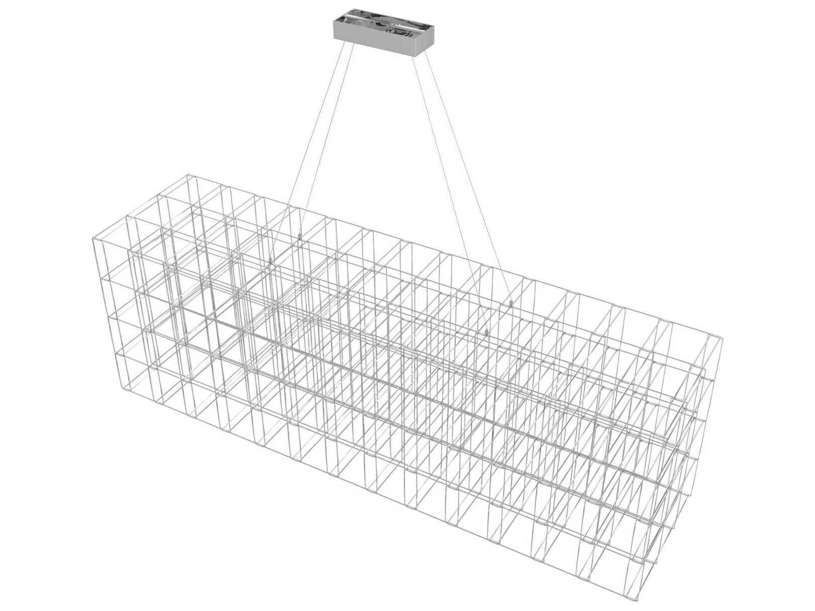 Avenue Lighting Argyle Ave 260-Light Chrome Geometric Linear Island Pendant