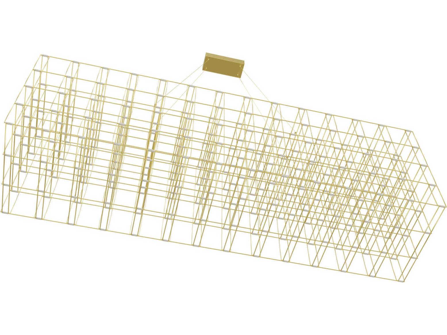 Avenue Lighting Argyle Ave 260-Light Gold Geometric Linear Island Pendant