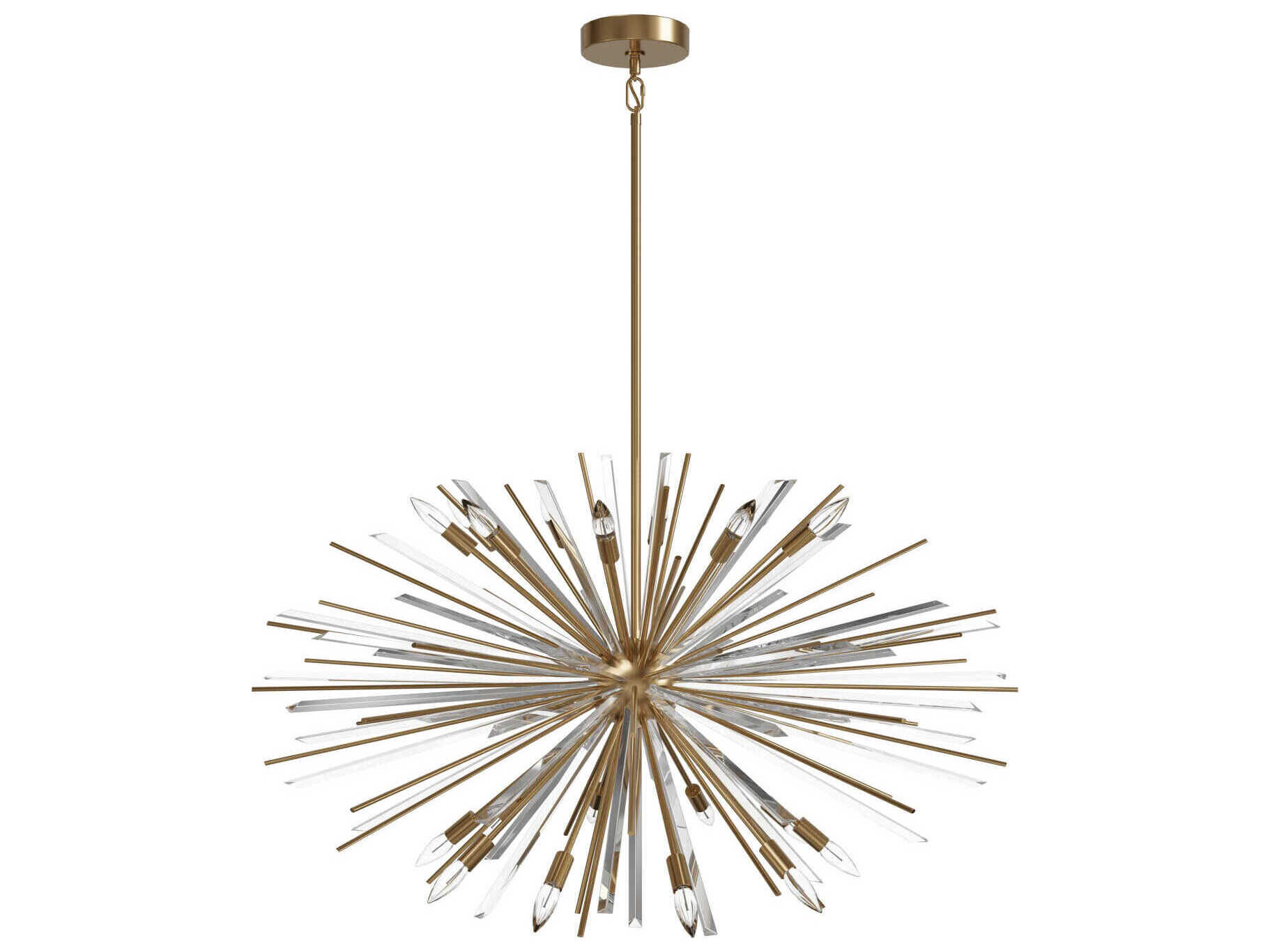 Avenue Lighting Palisades Ave 18-Light Aged Brass Sputnik Pendant