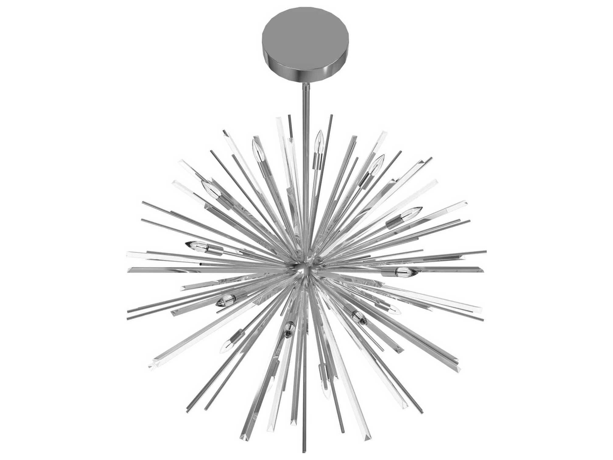 Avenue Lighting Palisades Ave 18-Light Chrome Sputnik Pendant