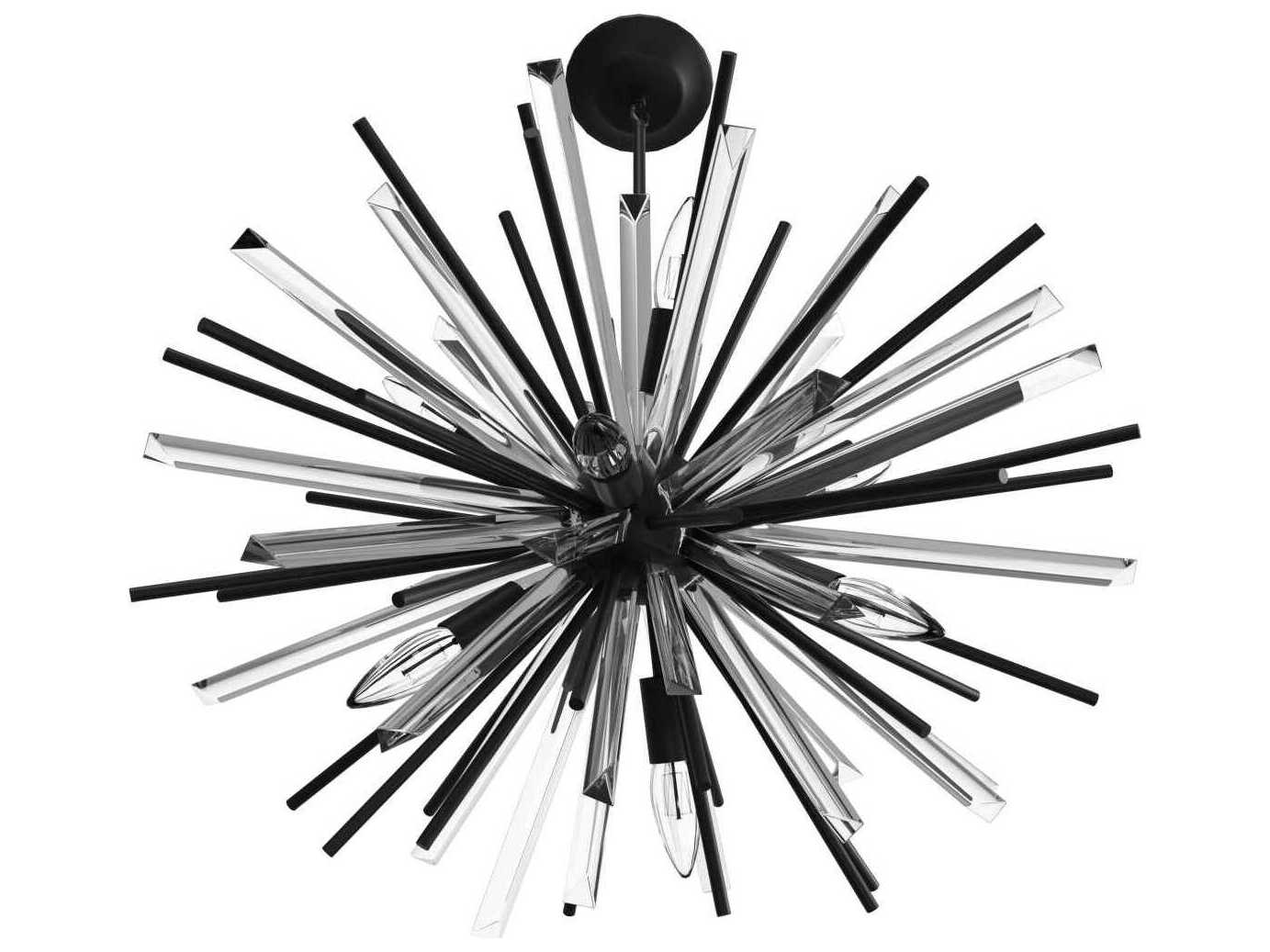 Avenue Lighting Palisades Ave 6-Light Black Sputnik Pendant