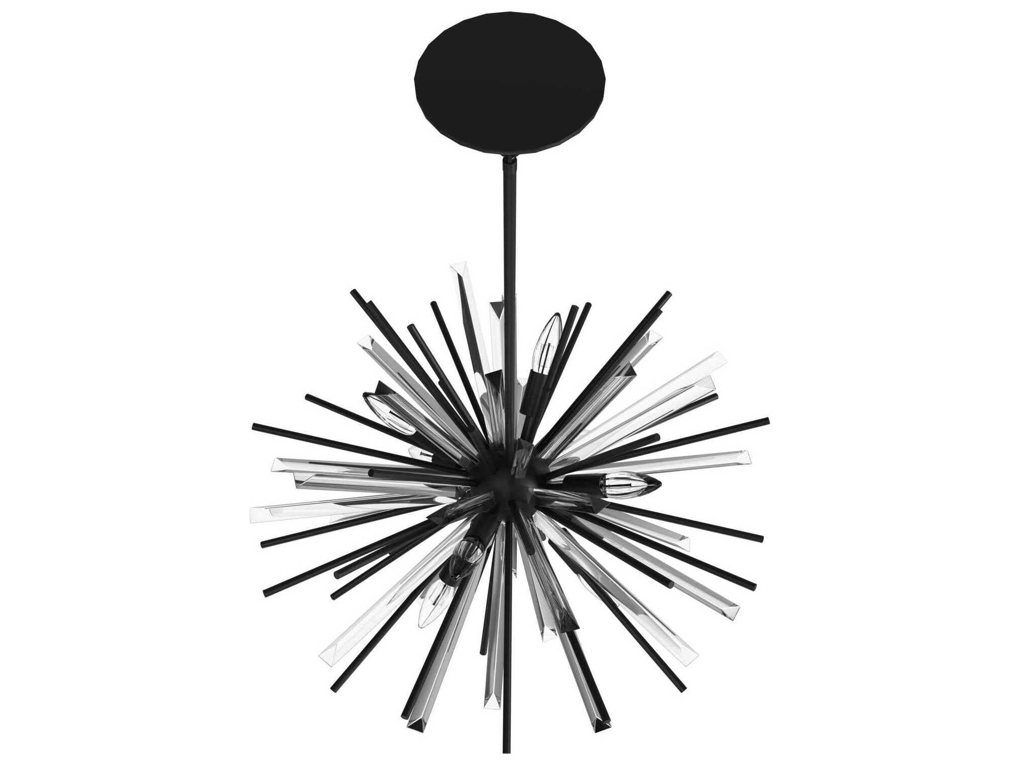 Avenue Lighting Palisades Ave 6-Light Black Sputnik Pendant